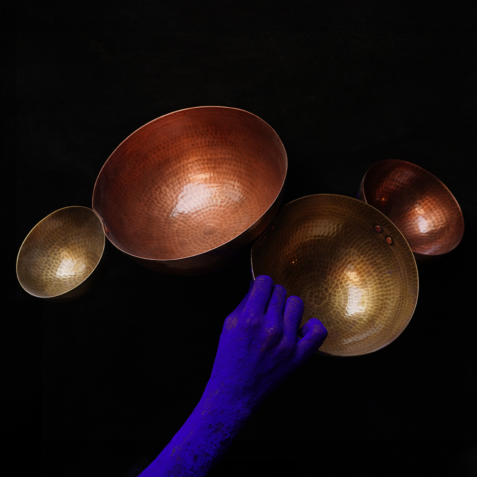 Copper Brass Jointed Bowls Home Objects Serving Dining All Genders