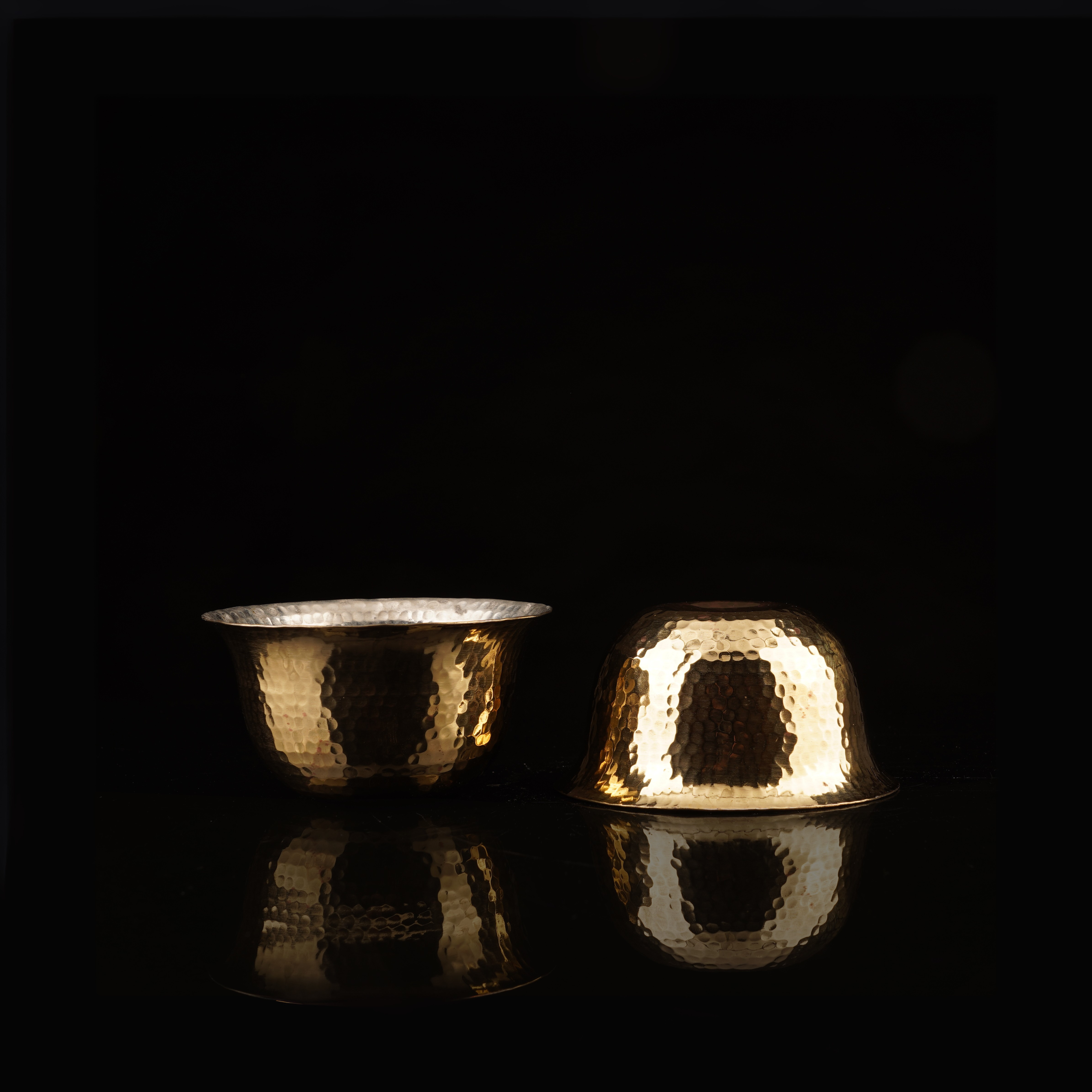 Hookka Katori Gold Kalai Set of 2