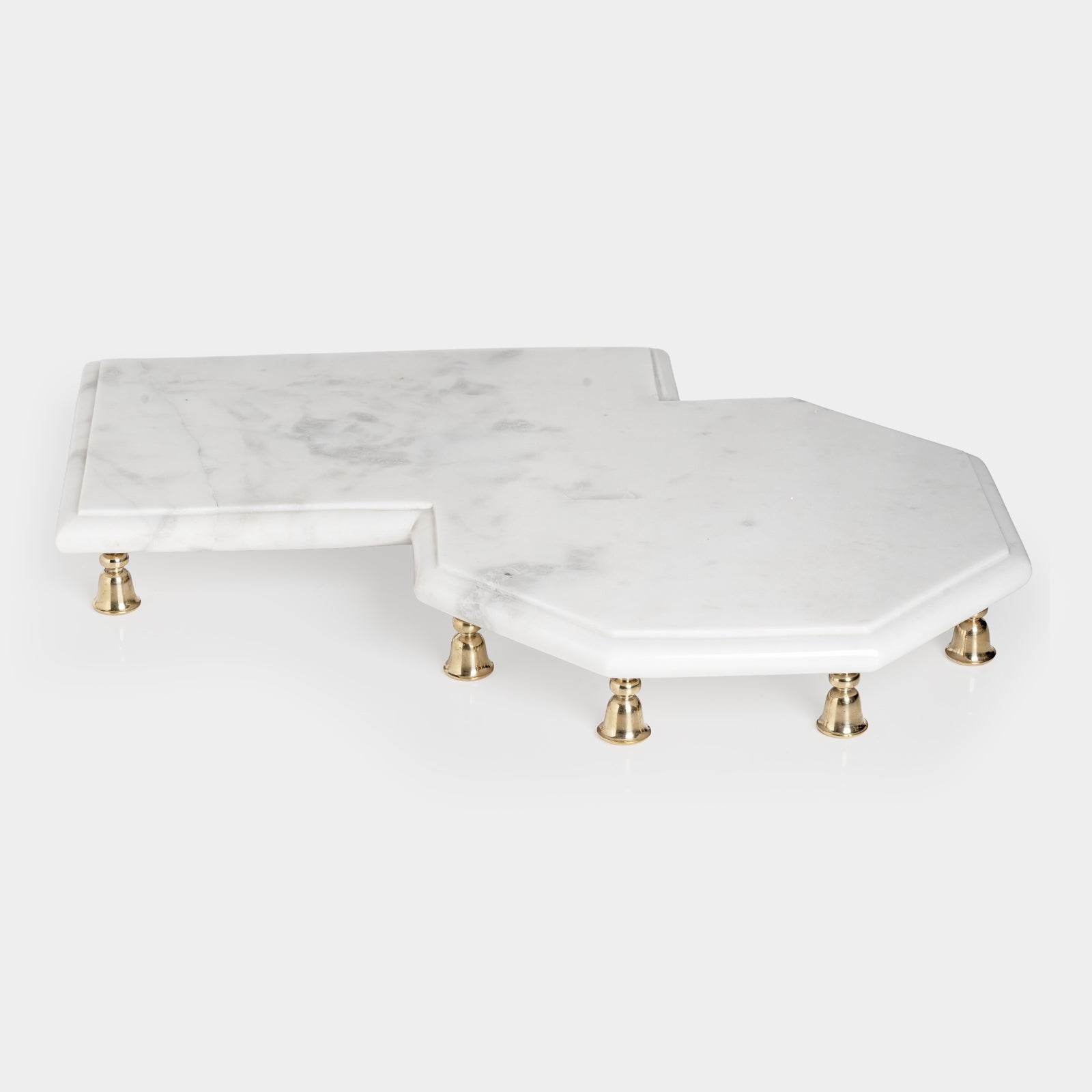 Ahilya Ghat Pedestal Platter Octa Accessory Serving & Dining Marble Craft