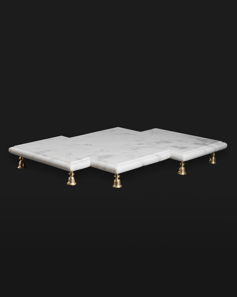 Ahilya Ghat Pedestal Platter Zigzag