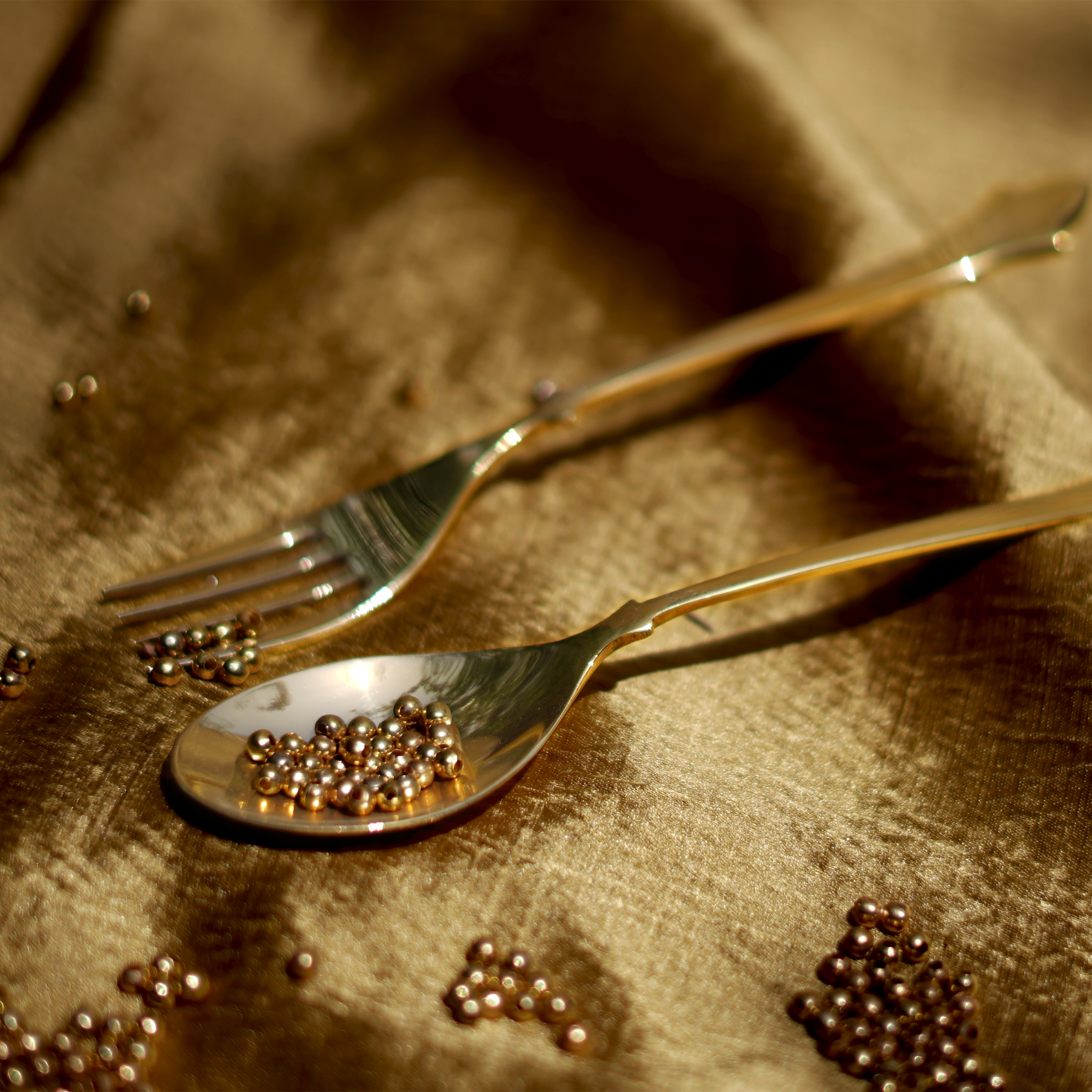 Crescent Spoon and Fork set