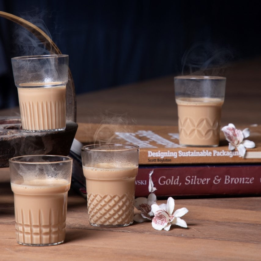Cut Chai Glasses Set of 4