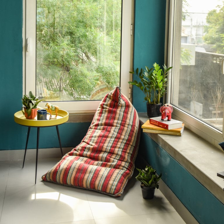 Handwoven Samosa Bean Bag