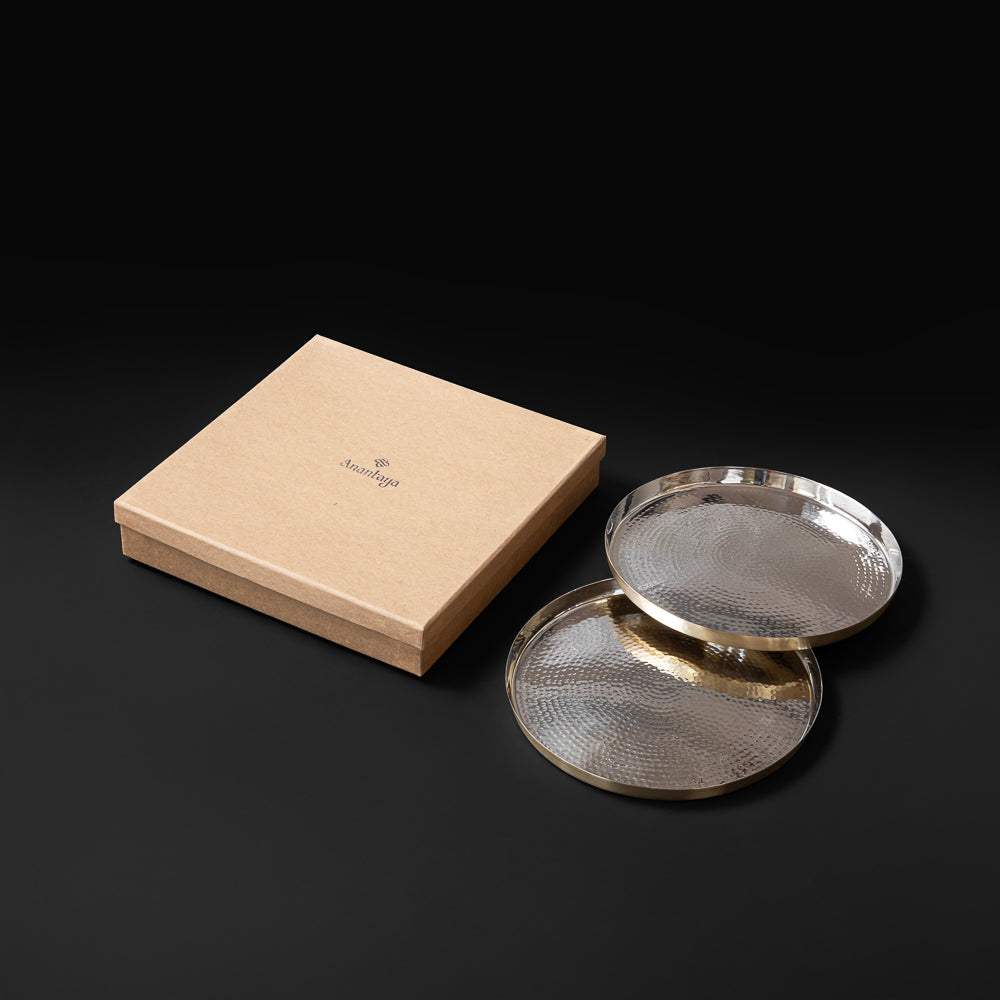 Hookka Thaali Chaandi 10'' Set of 2
