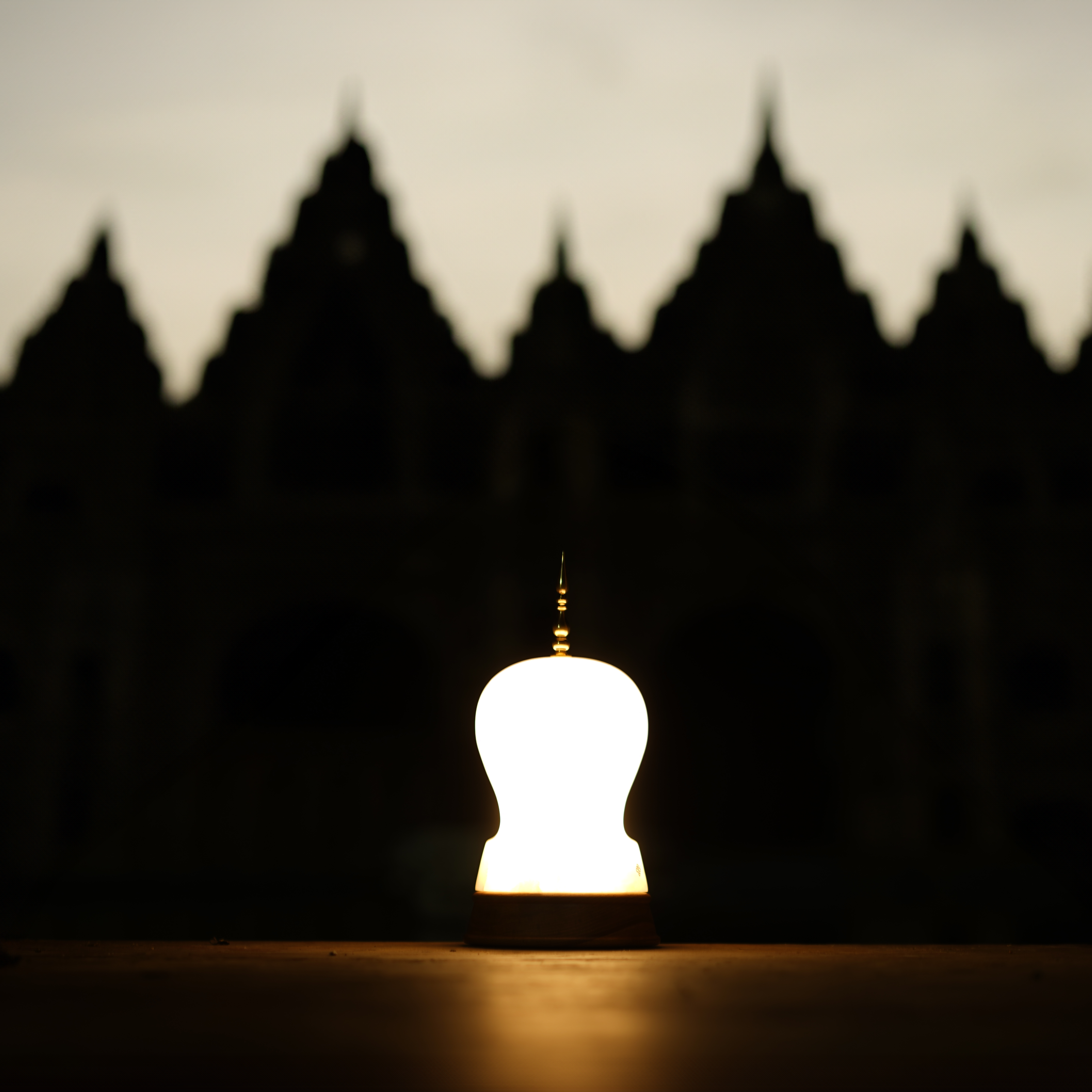Konark Portable Lamp Alabaster