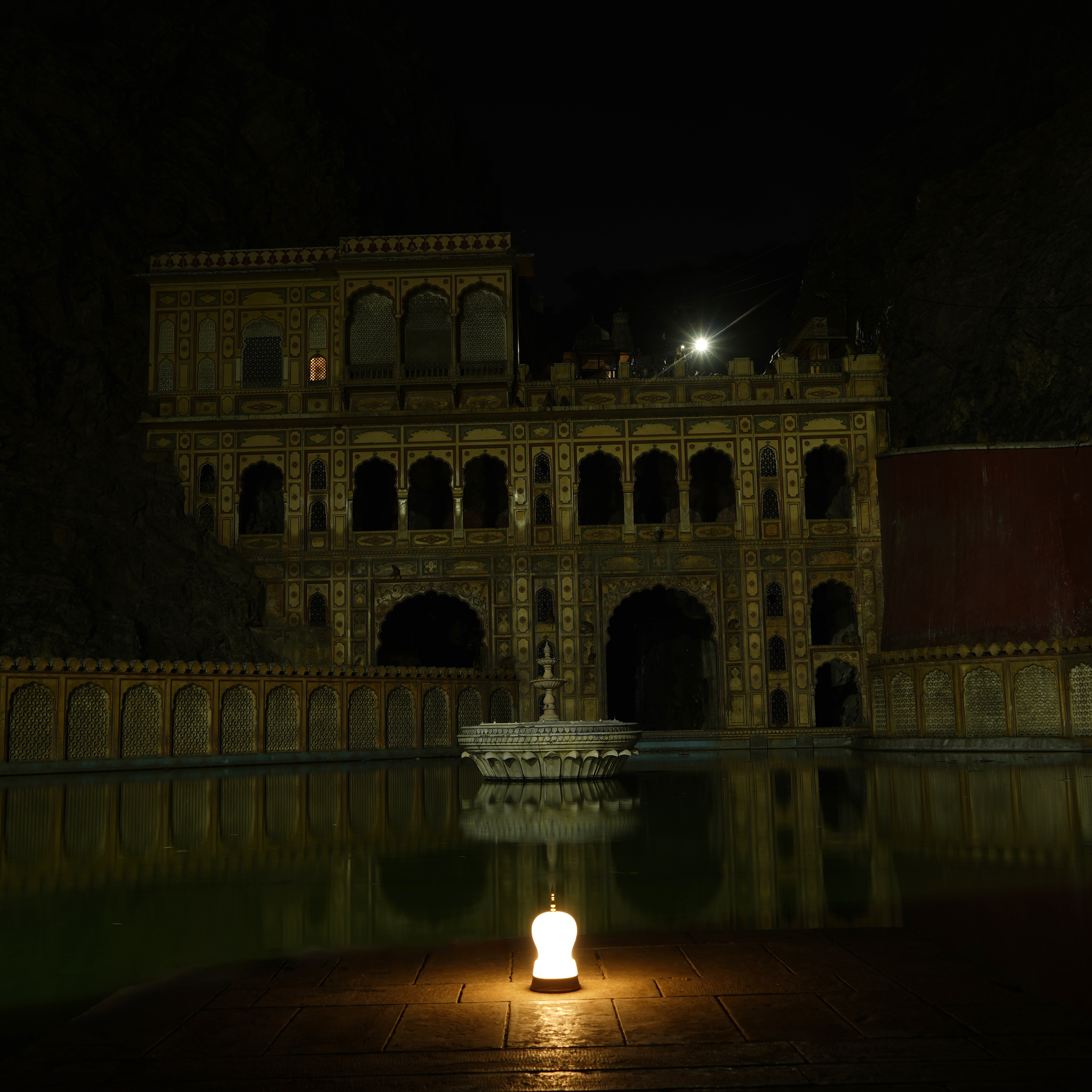 Konark Portable Lamp Alabaster