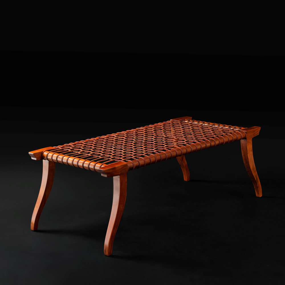 Leather Strap Bench