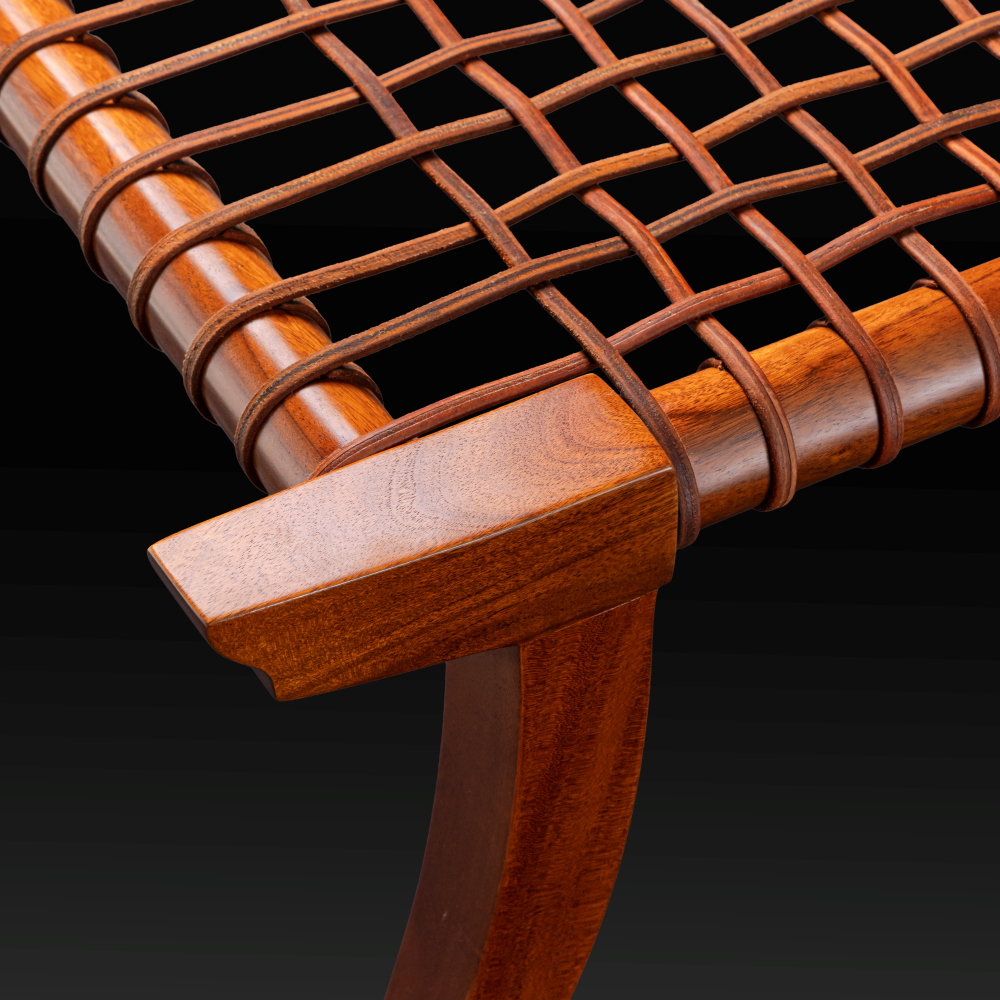 Leather Strap Bench