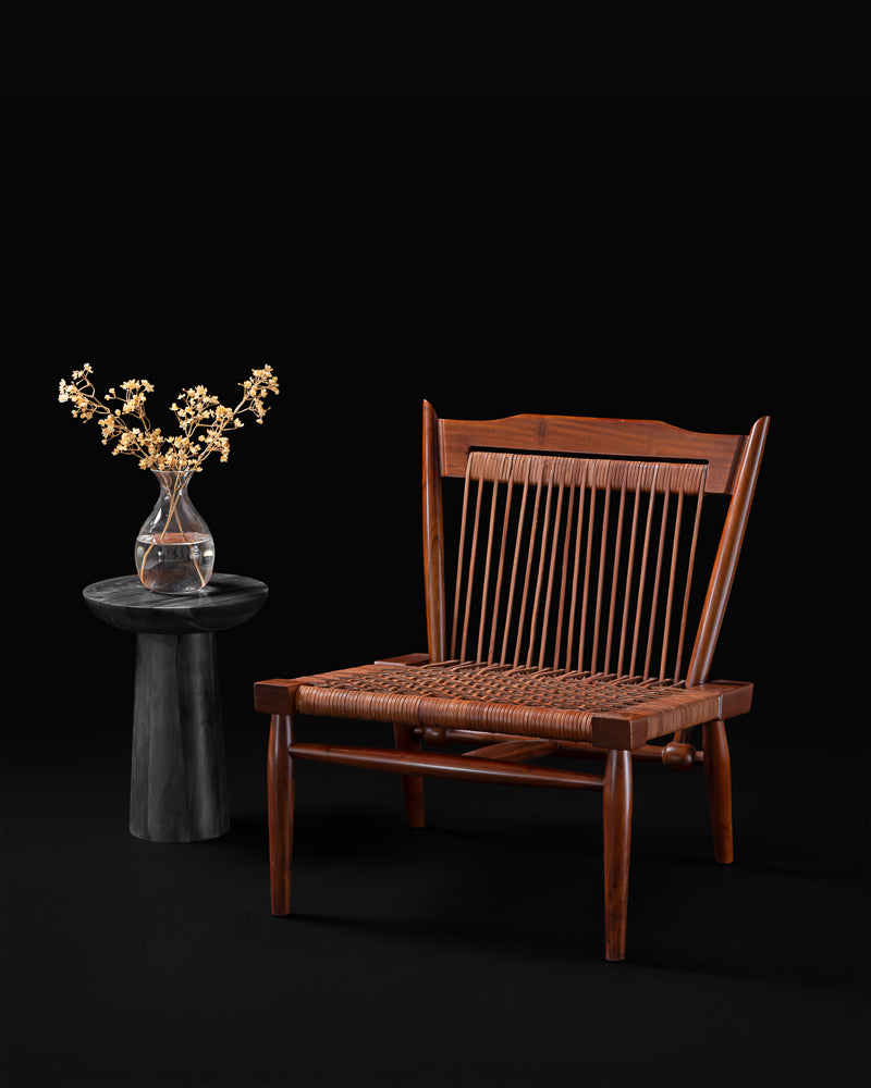 Leather Strap Lounge Chair