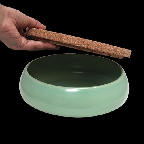 Stack Bowl 8" Low with Lid- Teal