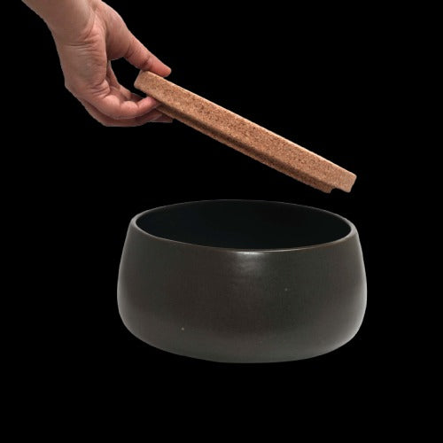 Stack Rice Bowl with Lid- Gray