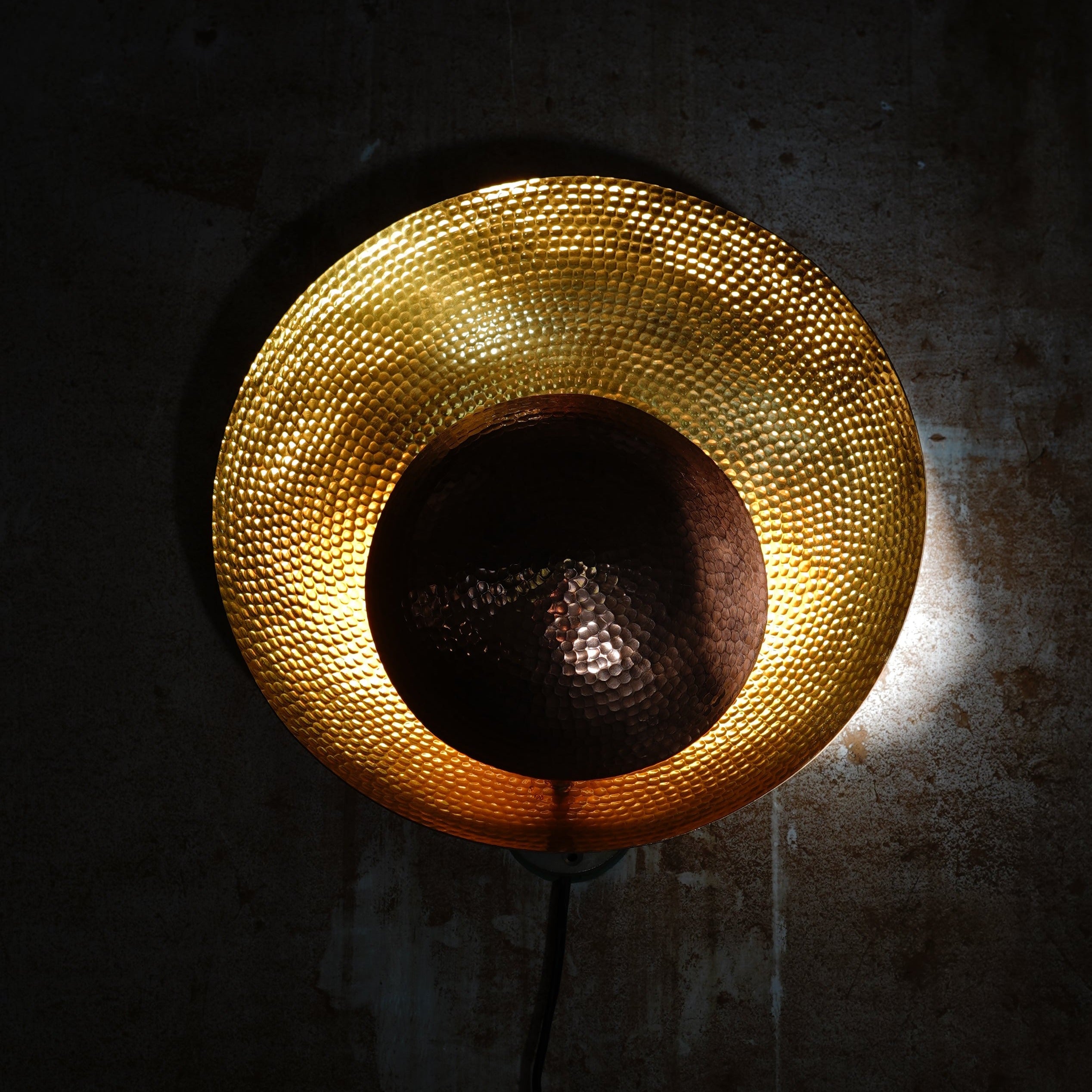 Tava lamp wall wall decor lighting wall lamps handcrafted handbeaten brass copper iron thathera craft, hanging lamp, ancient vintage handcrafted lamp