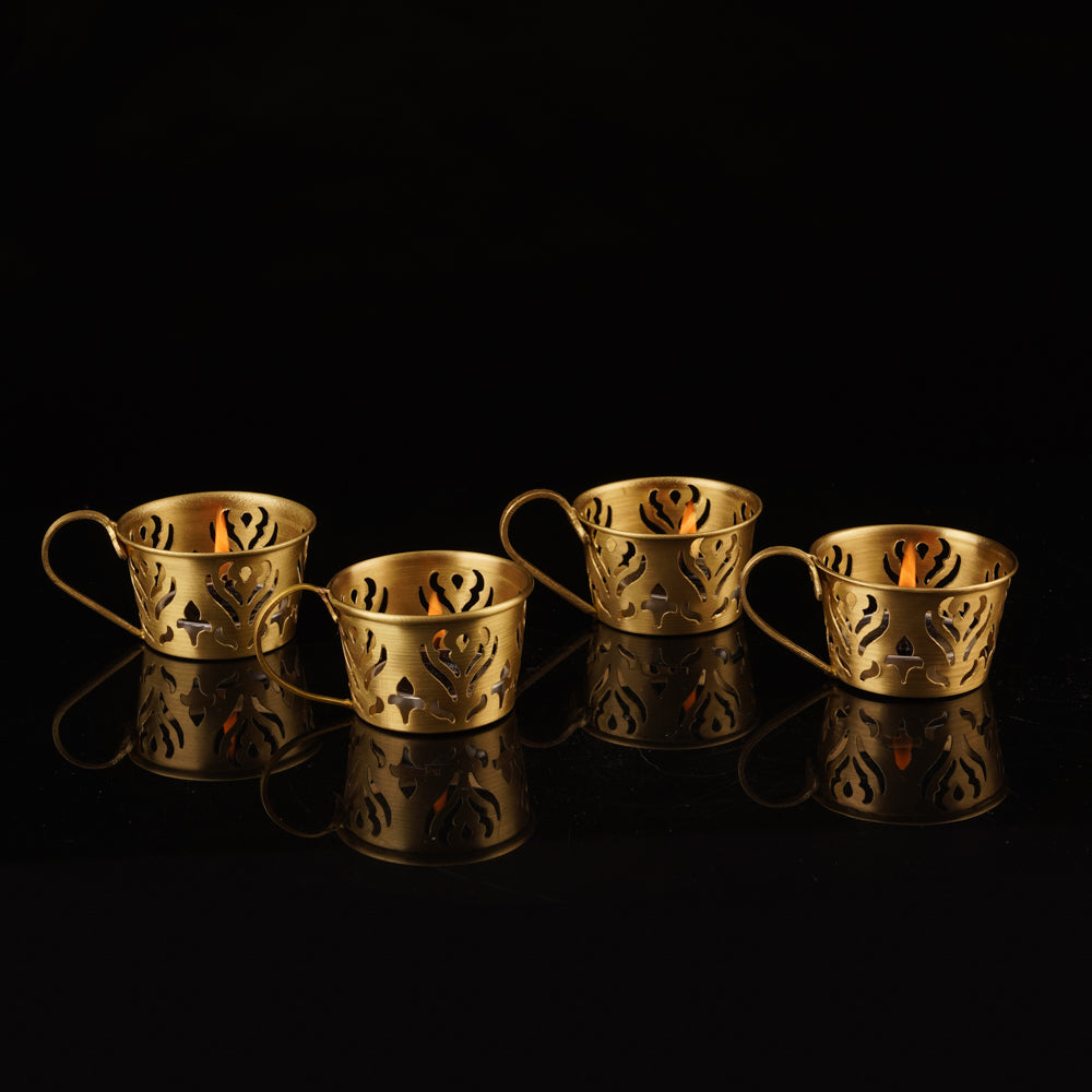 Victoria Tea Light Holder Set of 4 Home Objects Lighting & Fragrances