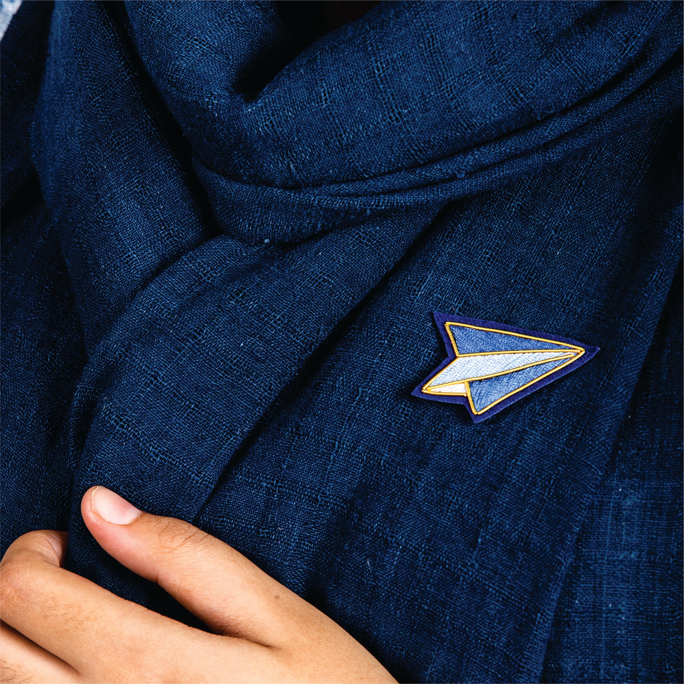 Zardozi Brooch & Rakhi: Udan Khatola (Paper Plane)