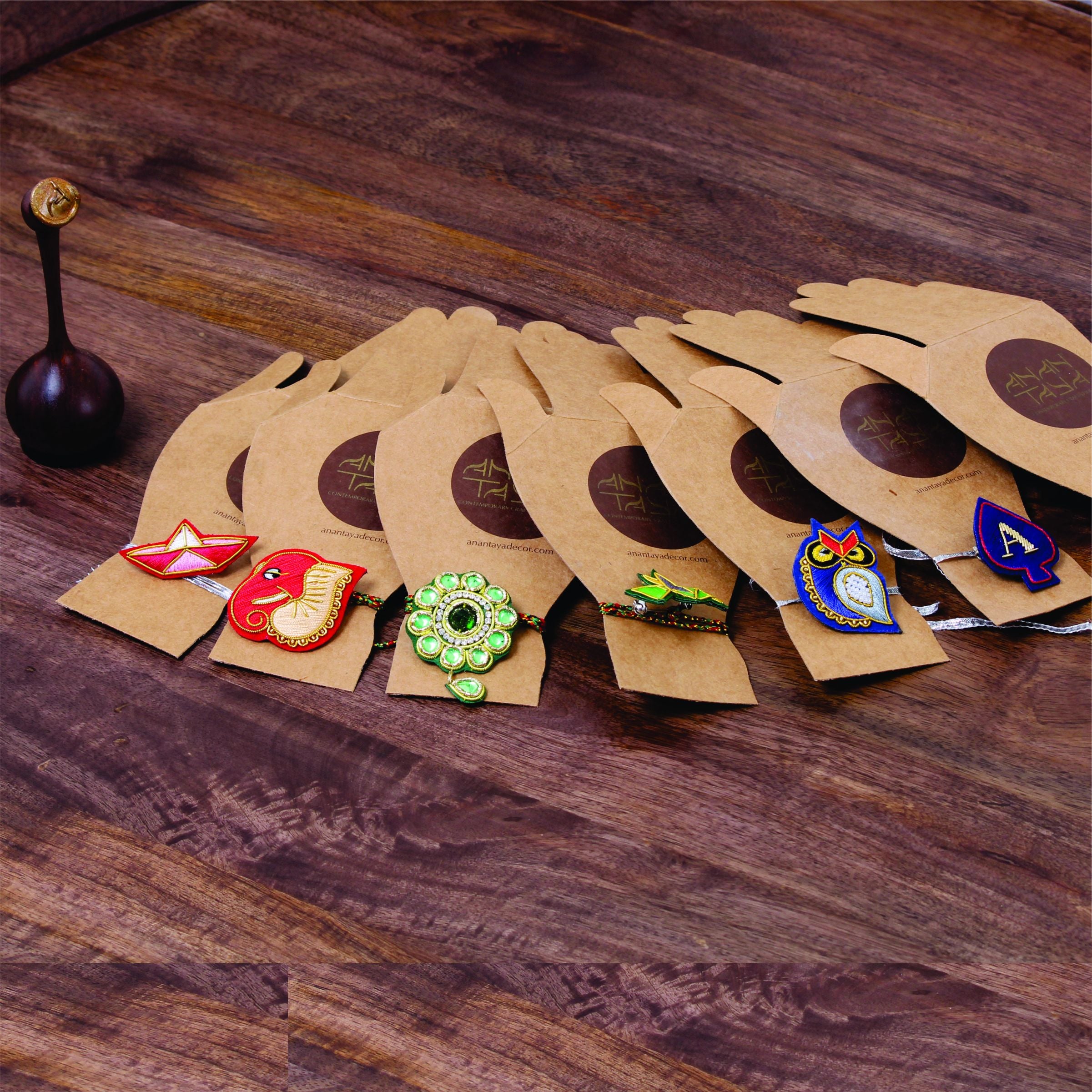 Zardozi Brooch & Rakhi: Udan Khatola (Paper Plane)