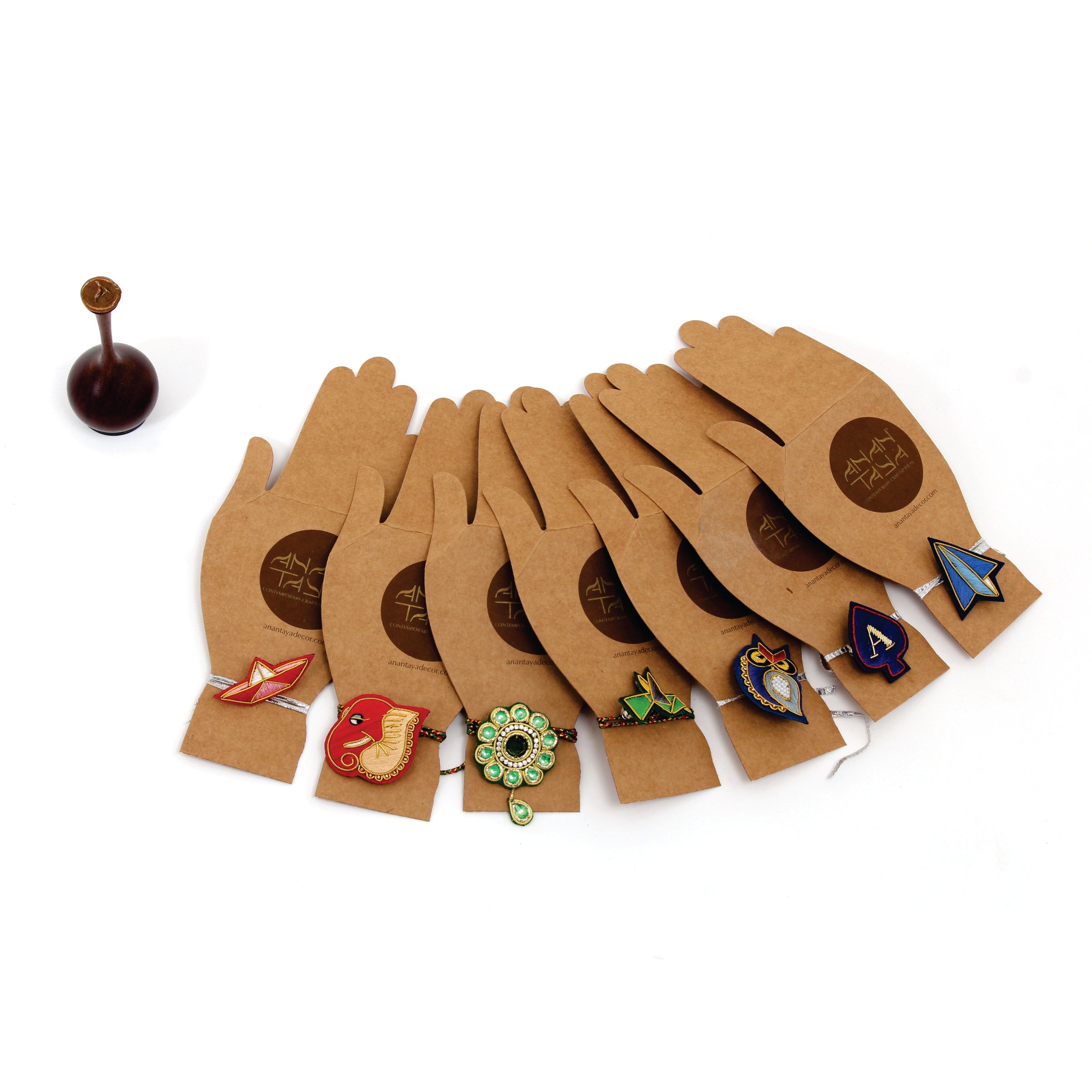 Zardozi Brooch & Rakhi: Udan Khatola (Paper Plane)
