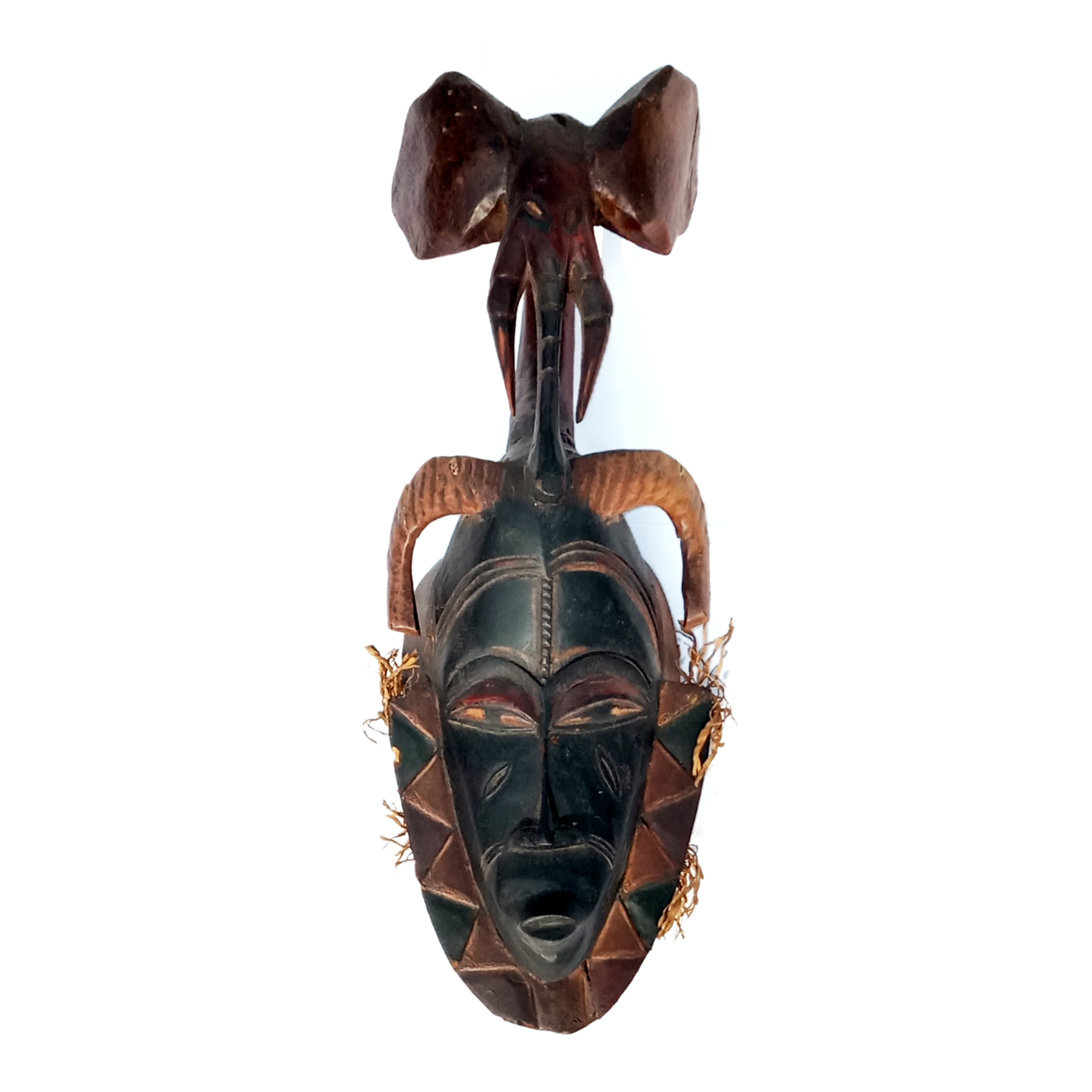 Handcrafted Art Craft Mask Cover Tribal Design Hand Carved Wood, wooden mask, wall decoration, masks