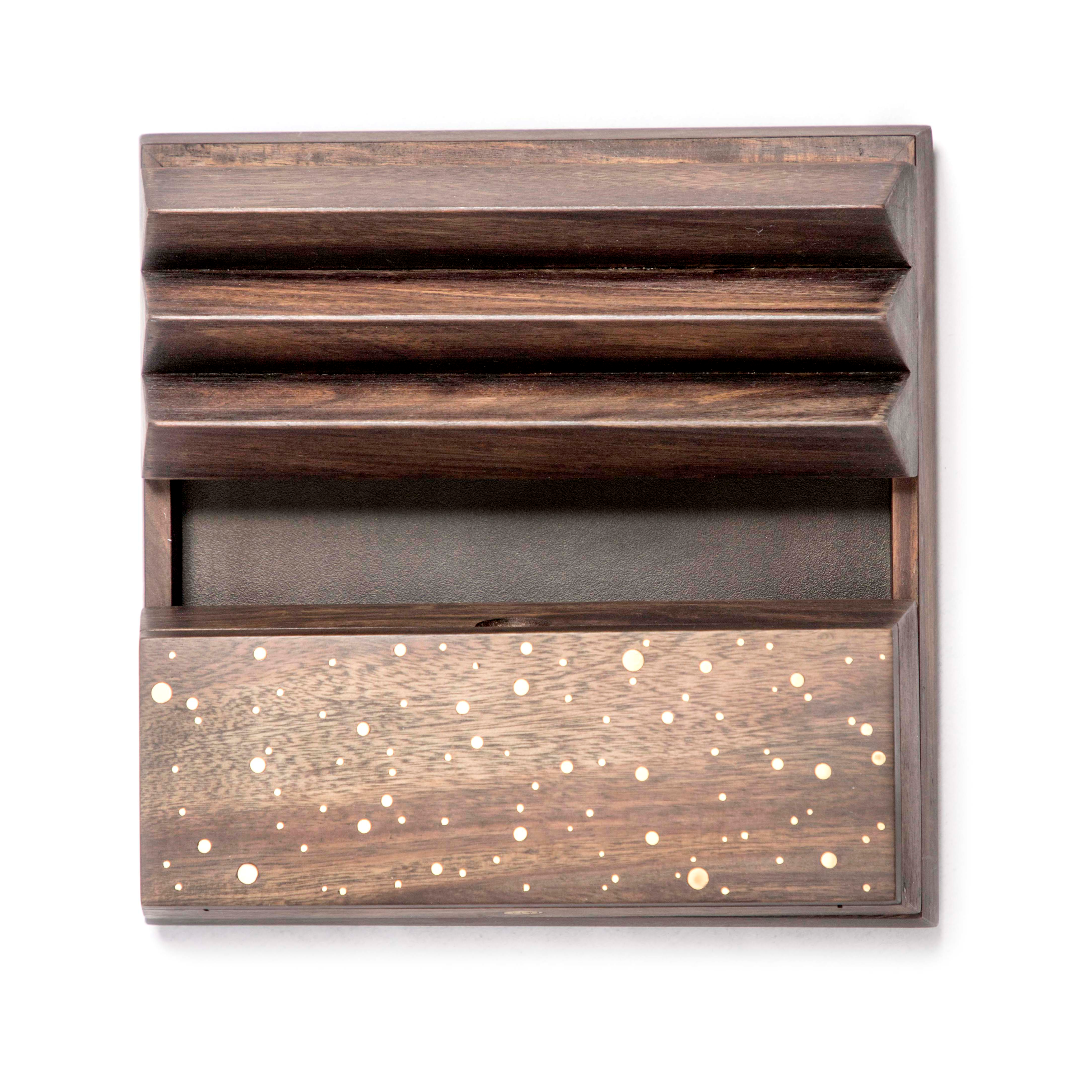 Cassini Desk Caddy 9"x9" , Stationery , Table top , Taarkashi, table organiser, wooden , ancient, crafted