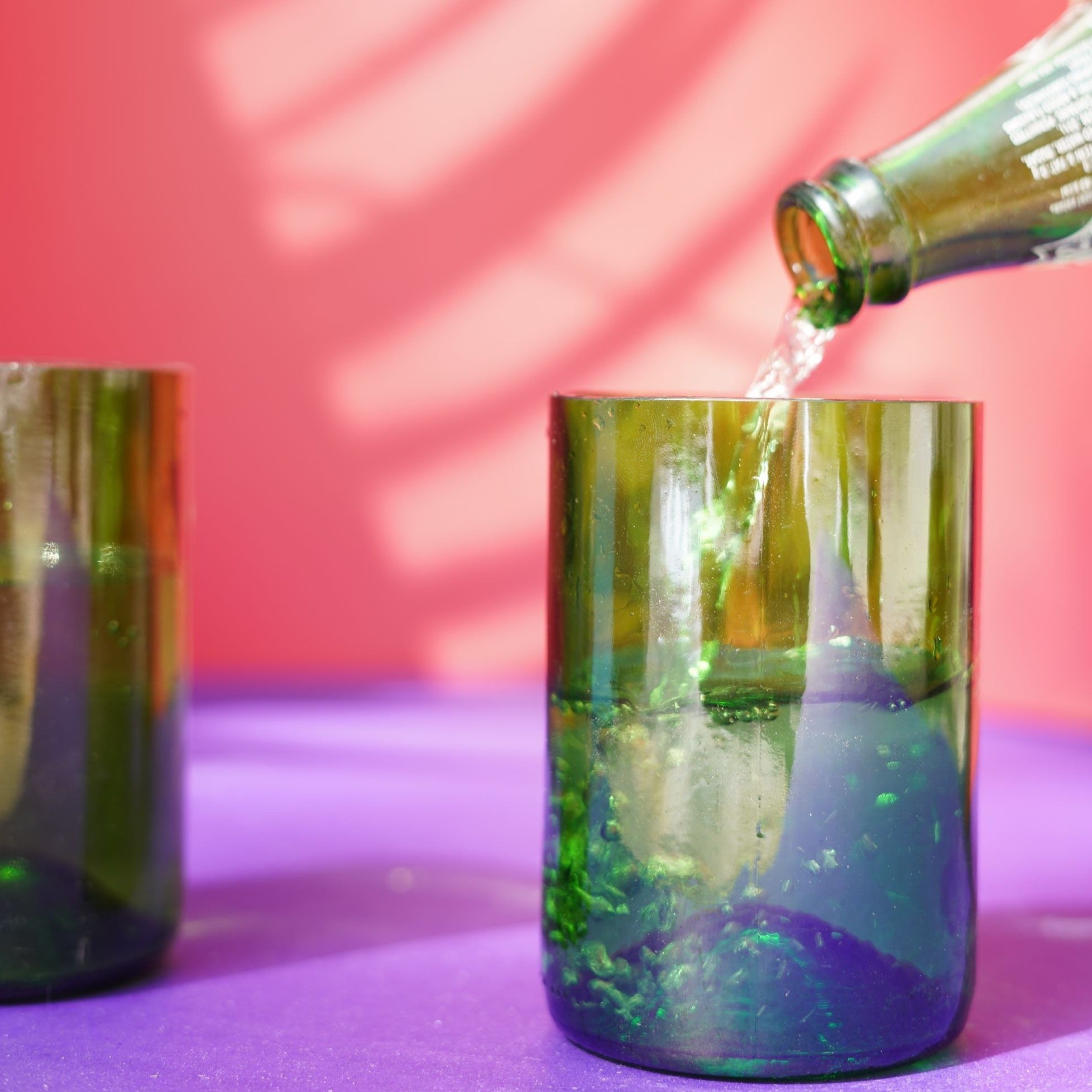 Wine Bottle Glass Set Of 2