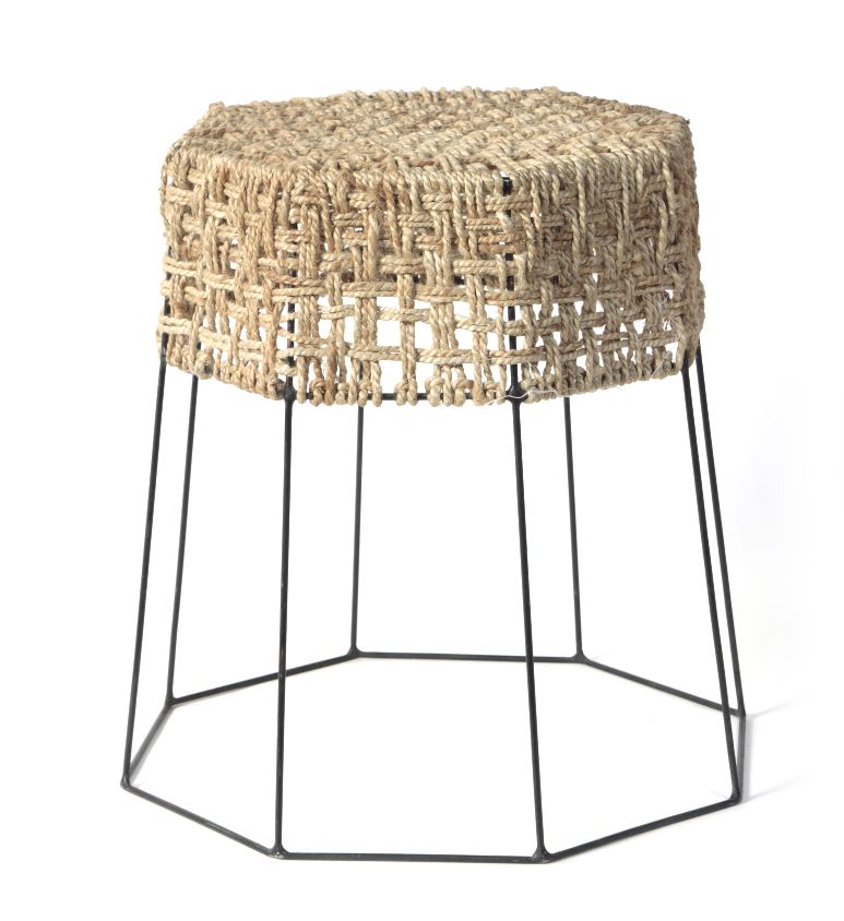 Dhobi Taut Stool Furniture Iron Jute Lightweight Comfortable, jute stool,