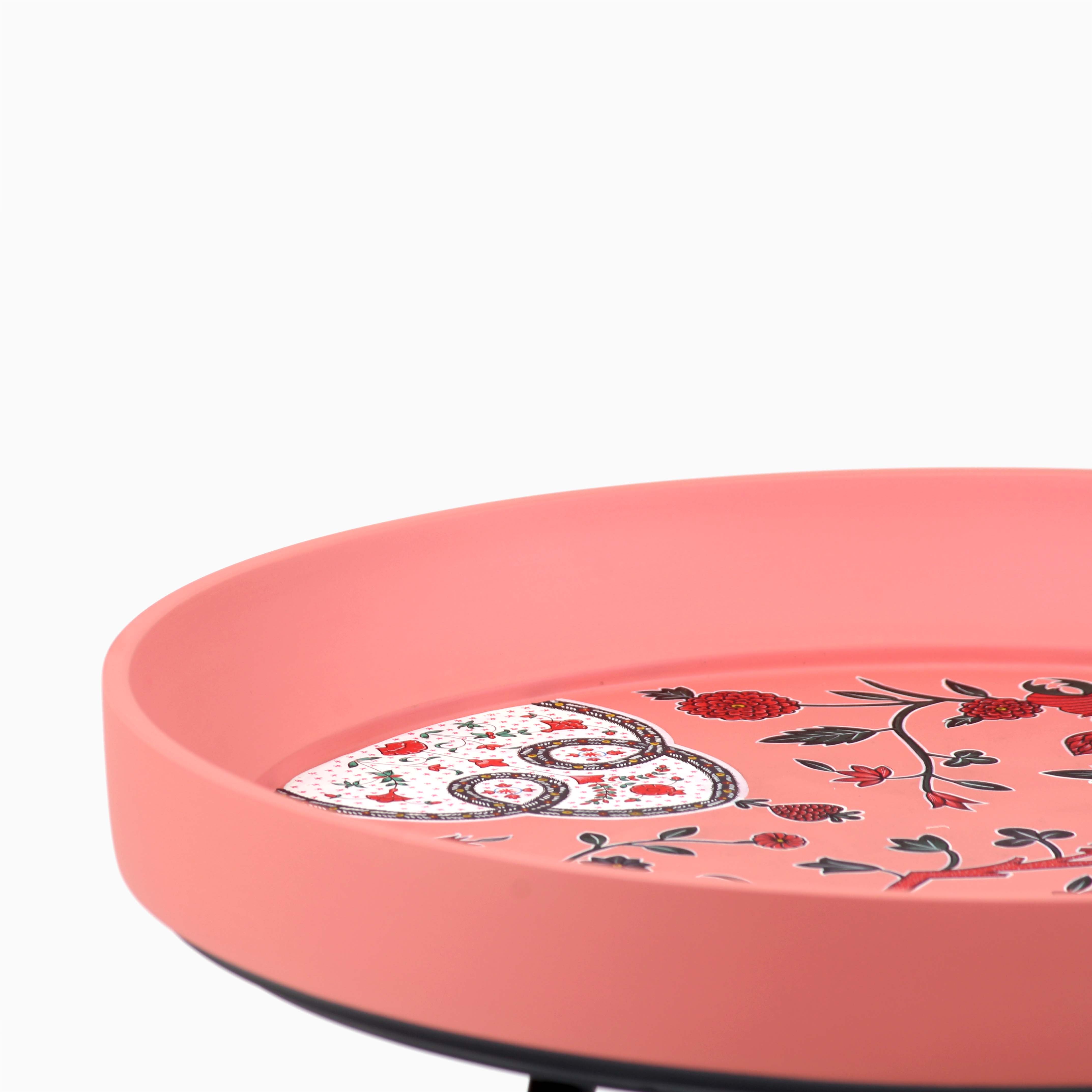 Kalam Table Chintz Bel Hand painted Miniature, painted table, stool, home decor item, table, handcrafted, vintage, hand tuned stool, wooden, print, classic