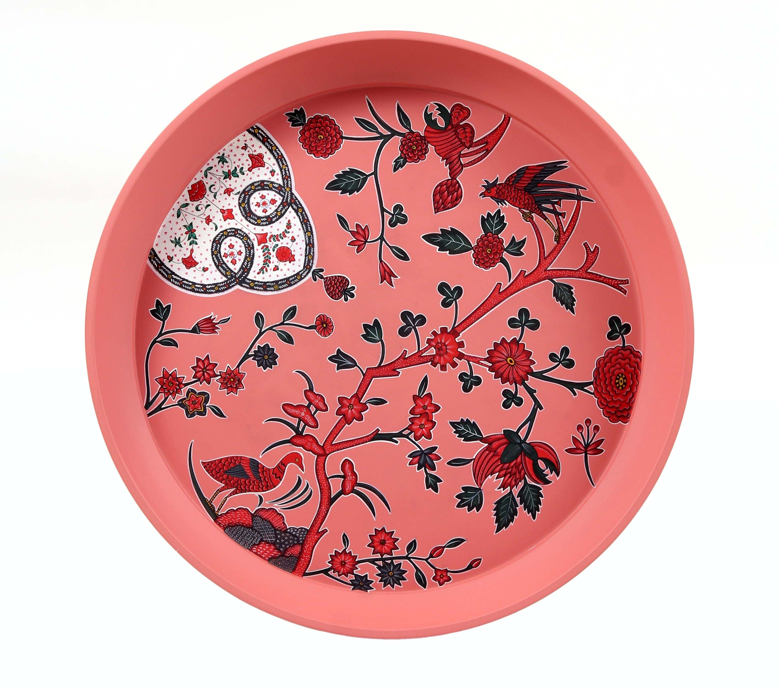 Kalam Table Chintz Bel Hand painted Miniature, painted table, stool, home decor item, table, handcrafted, vintage, hand tuned stool, wooden, print, classic