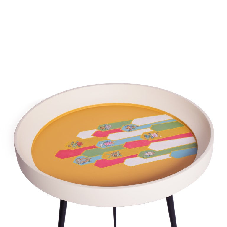 Kalam Table Hand painted Miniature, painted table, stool, home decor item, table, handcrafted, vintage, handtuned stool
