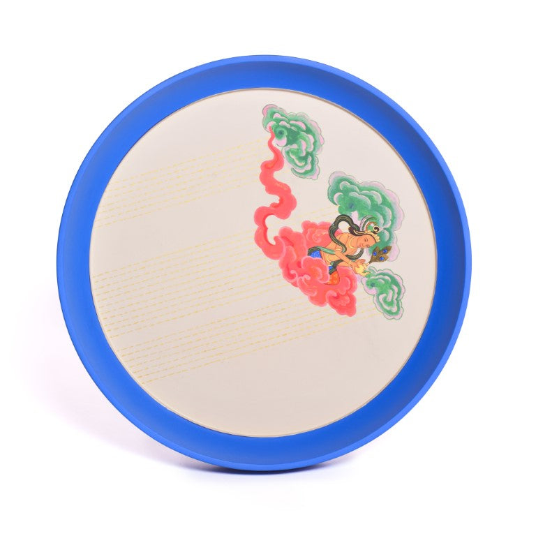 KalamTableThikseySacredCharpa ,Furniture Side Table,Miniature Painting