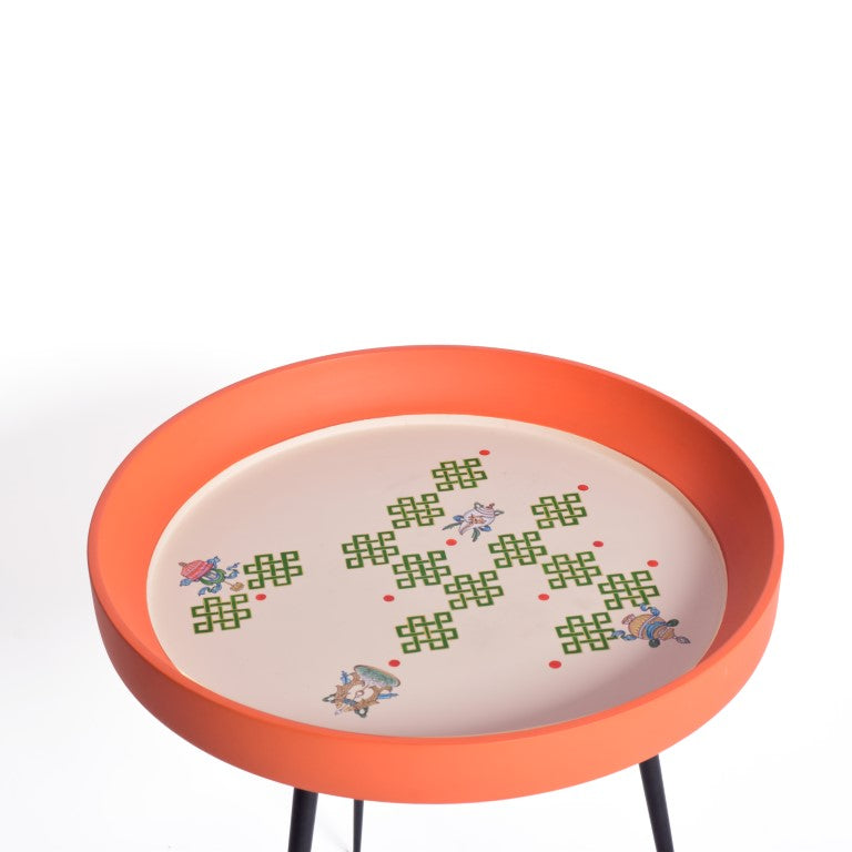 Kalam Table Thiksey- Samsara ,Furniture Side Table,Miniature Painting