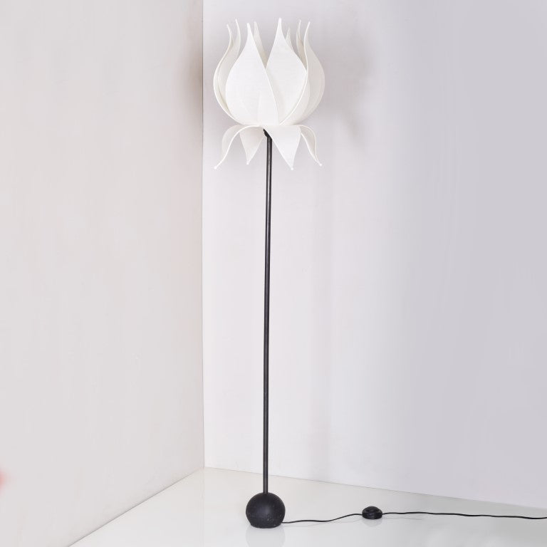 Floor Lamp Base with Lotus Lampshade L