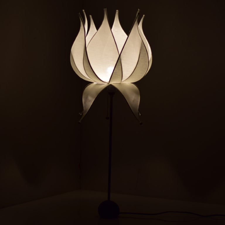 Floor Lamp Base with Lotus Lampshade S