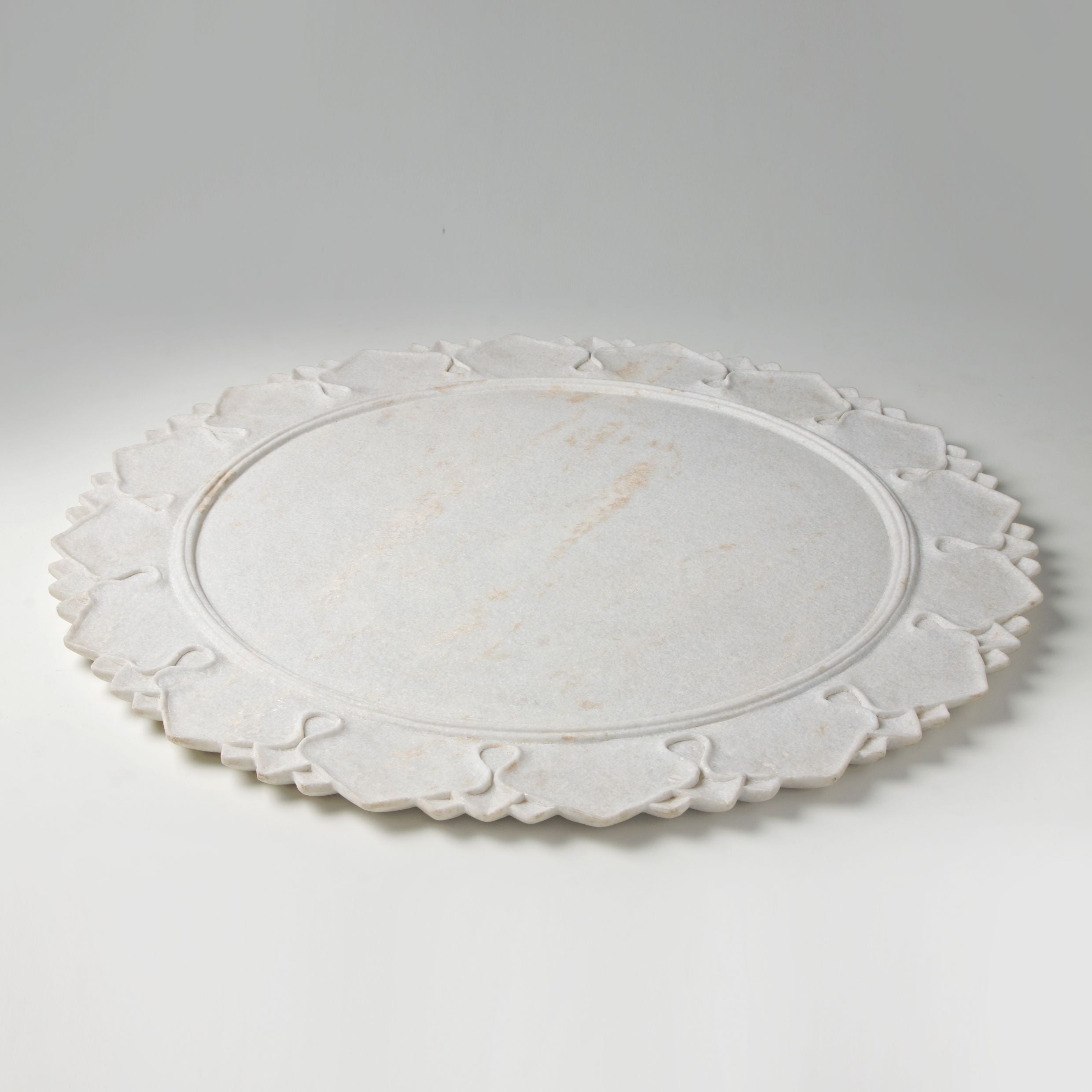 Stone Carving Table White Furniture Side Table Handcraft ancient table, vintage table