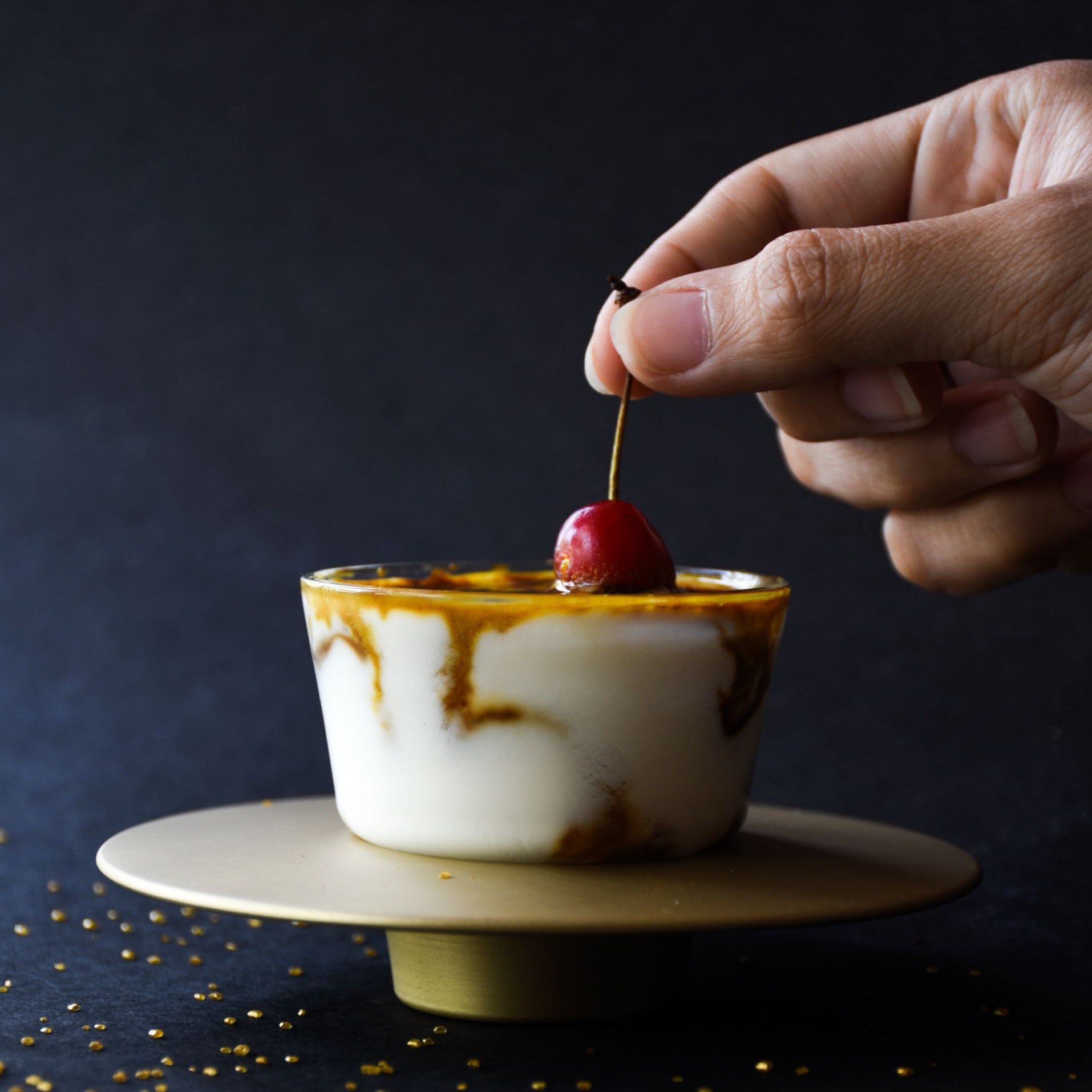 Ufo Cup Saucer Set of 2 ,Decor Dining Glass Casting