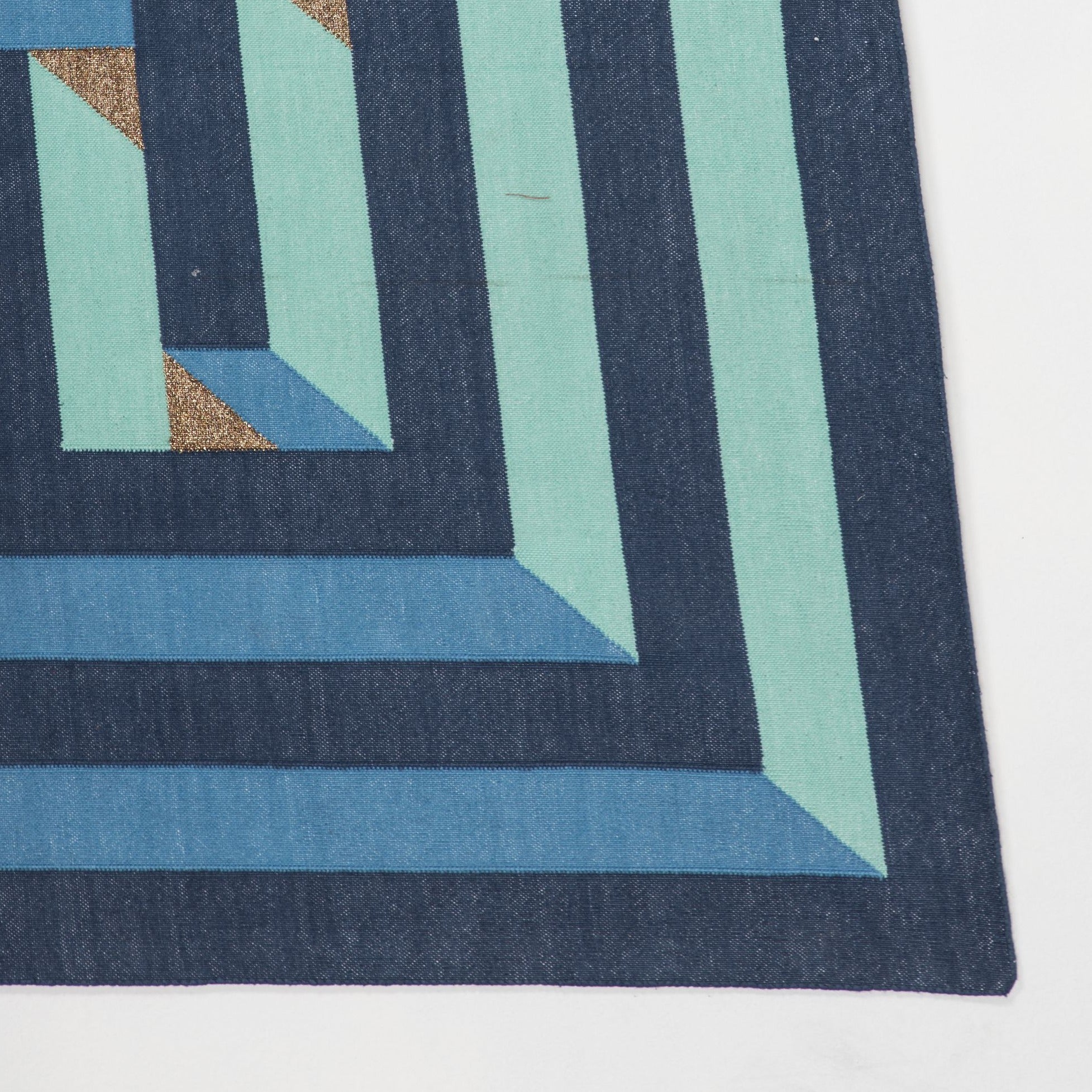 Amaze Dhurrie DEEG Square 8'x8' , Home textiles , Rugs , Carpets , Durrie weaving, handcrafted, made in India, artist