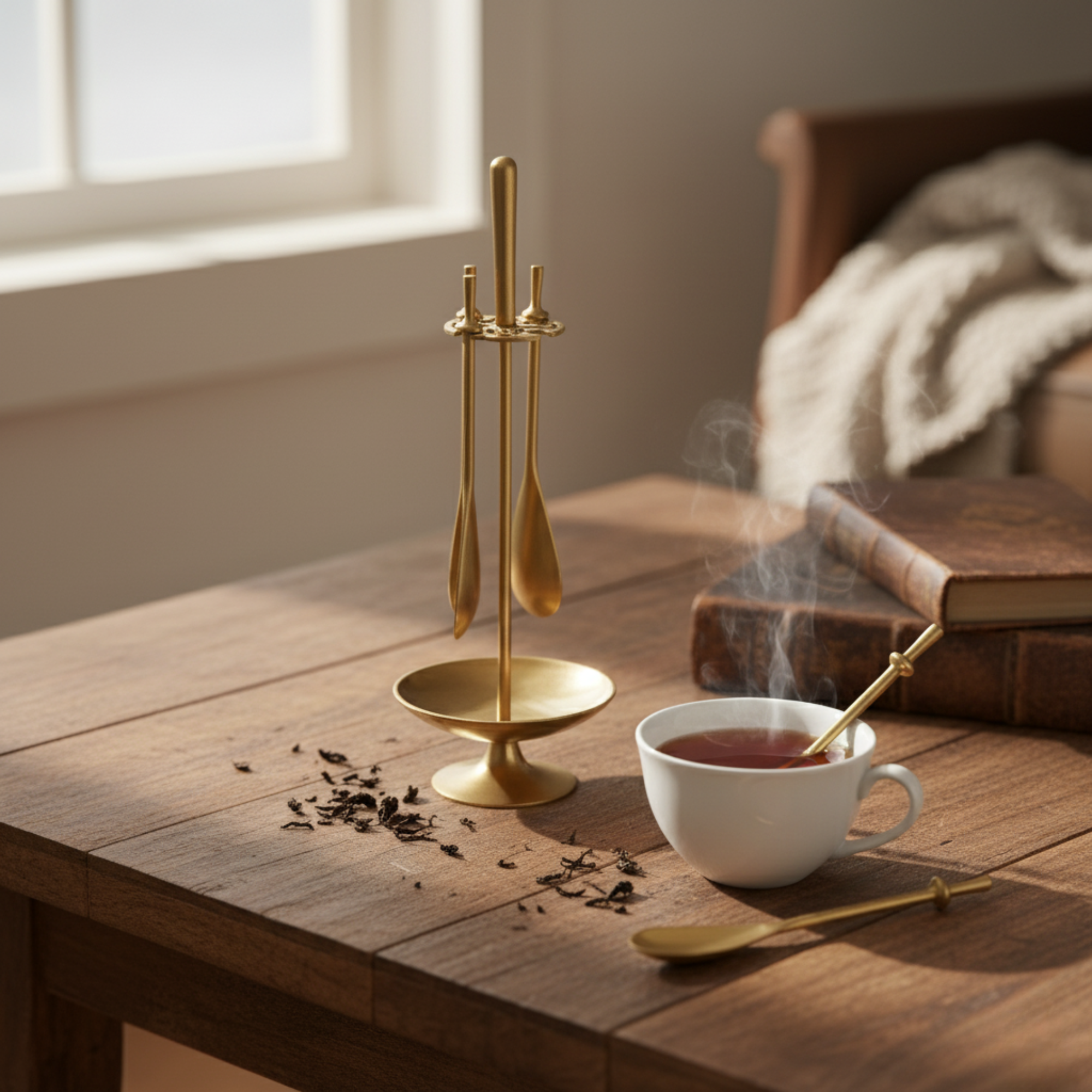 Oorja 4 Spoons and Stand