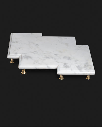 Ahilya Ghat Pedestal Platter Zigzag