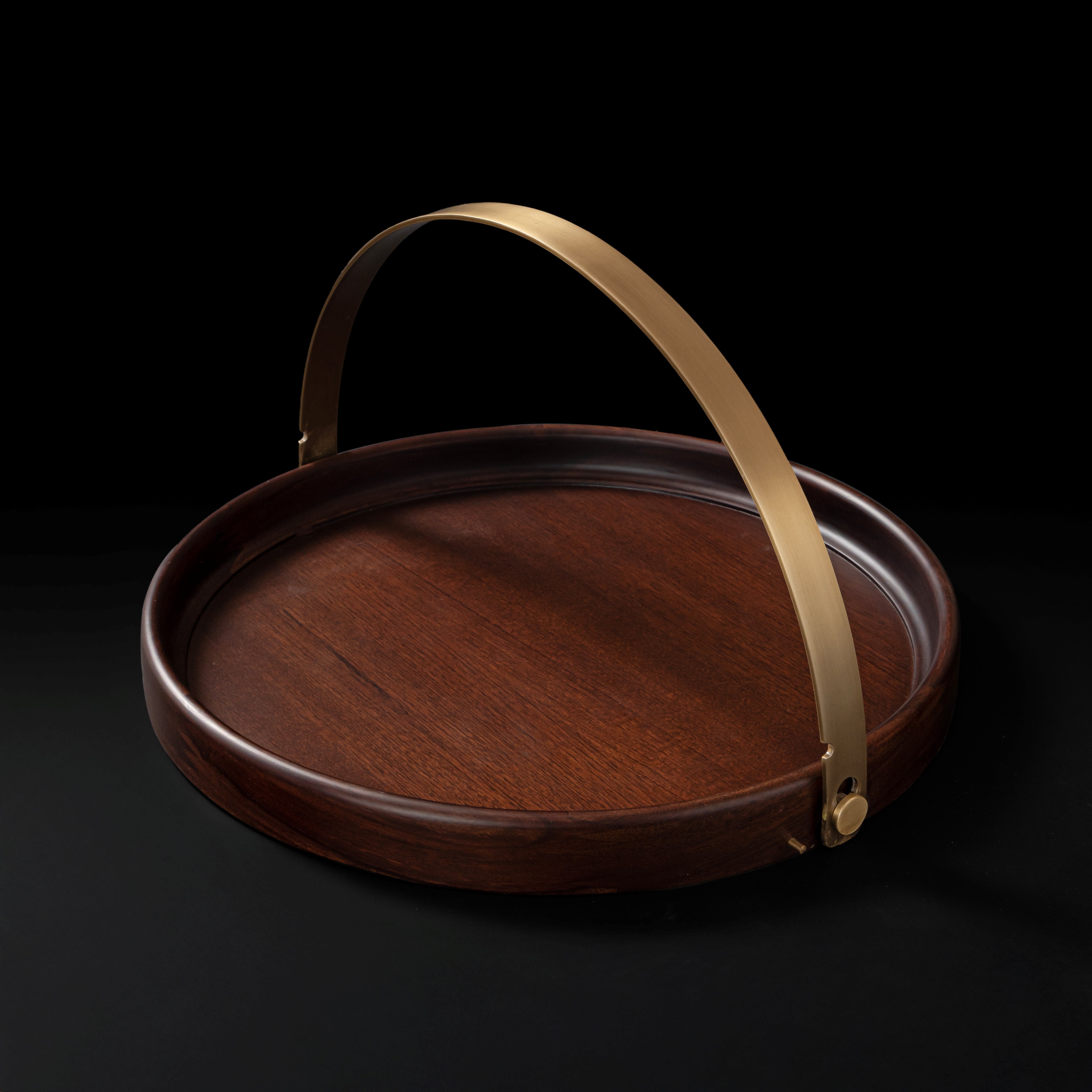 Brass Band Round Tray