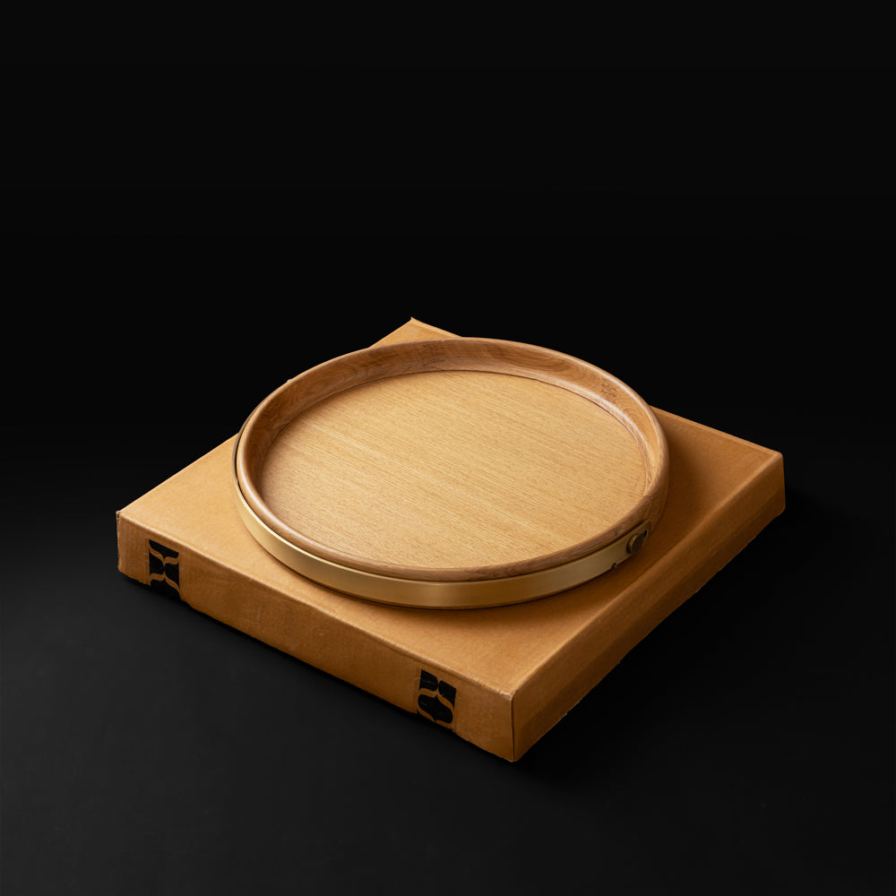 Brass Band Round Tray