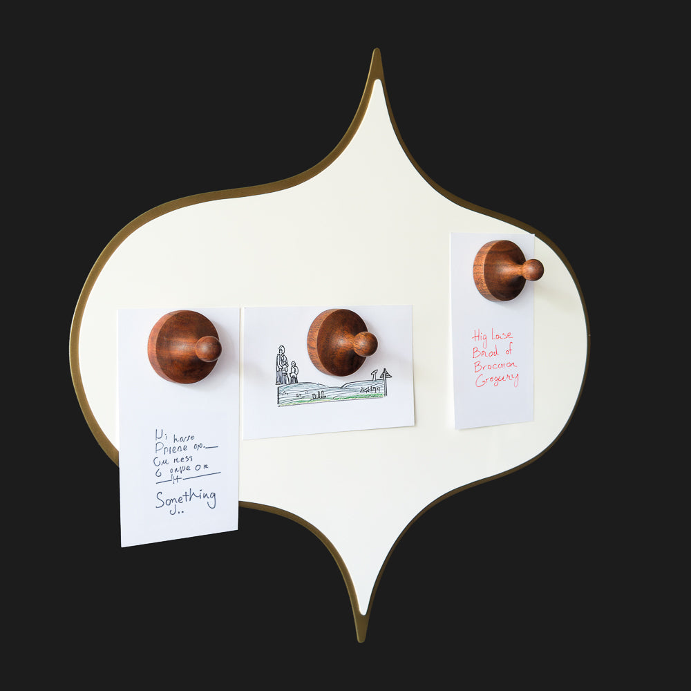 Ogee Magnetic Wall Art Organiser White