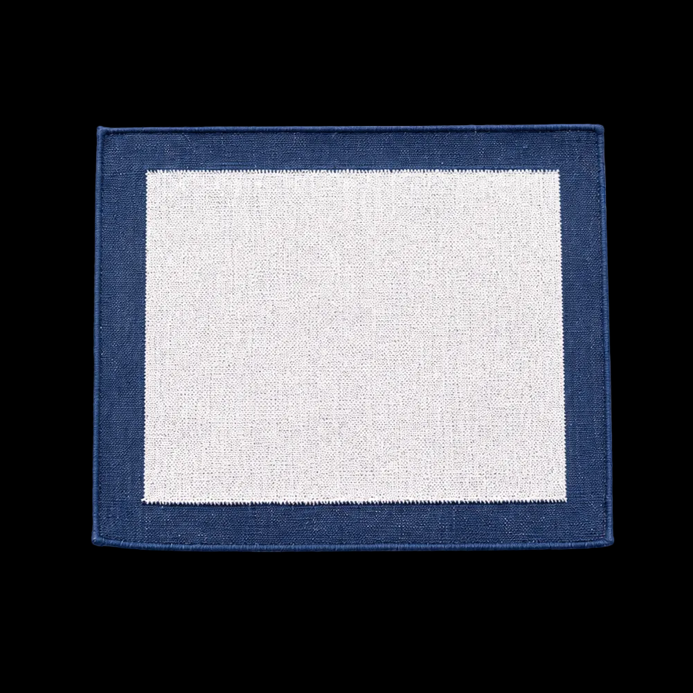 Gota Placemat 13x15 Sliver Blue Set Of 6