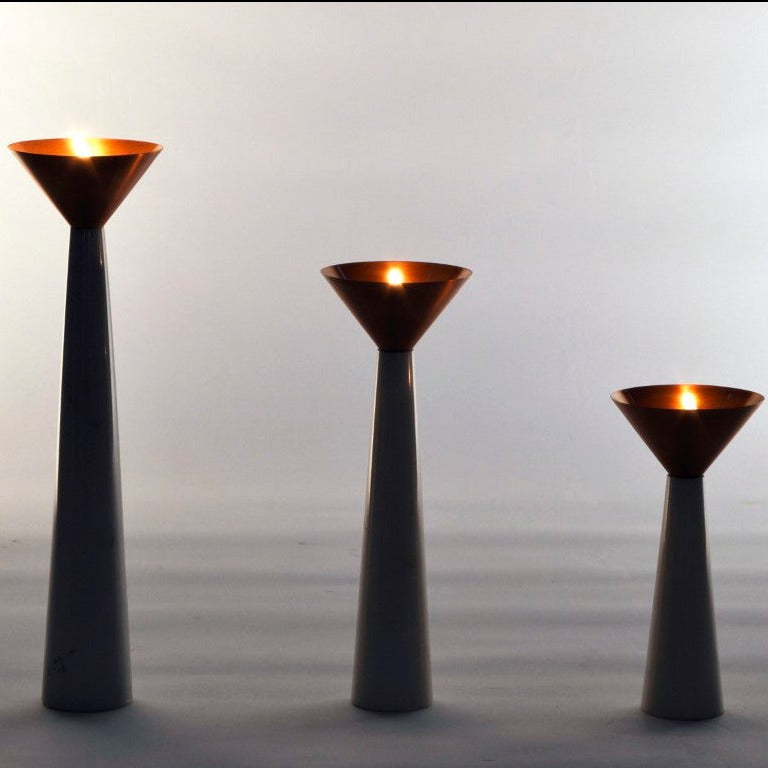 Cu Stone Candle stand Marble Copper Lighting Outdoor Display, handmade, ancient,