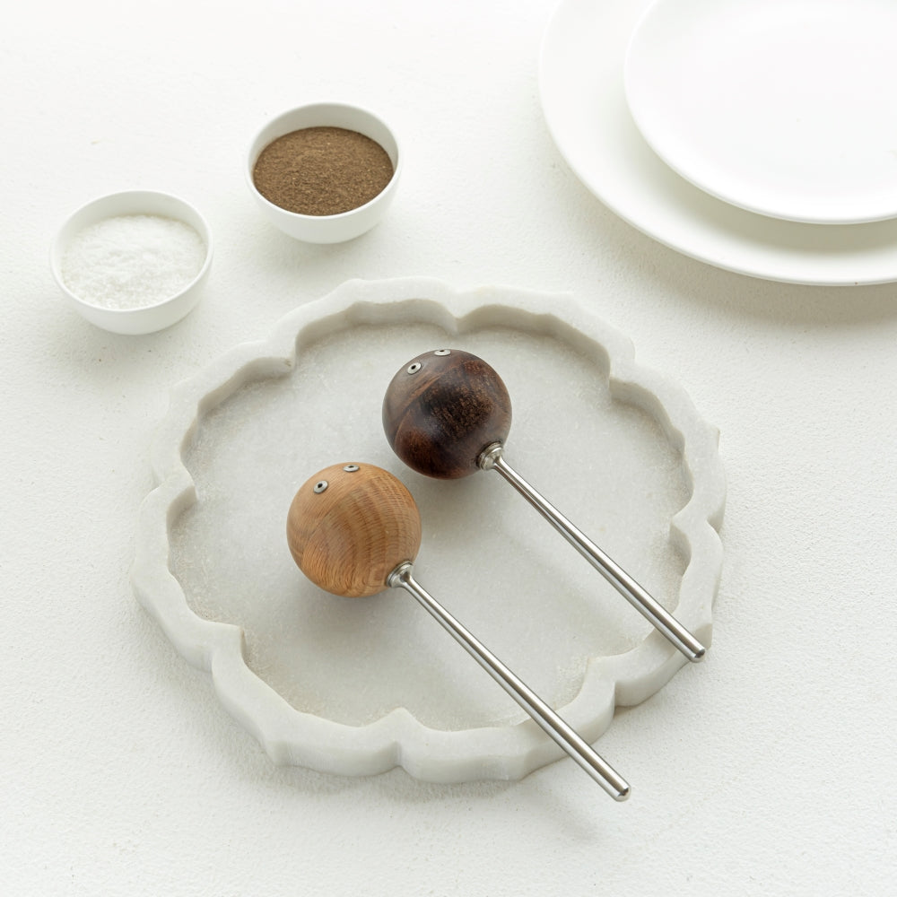 Gada Salt Pepper Shaker Chandi