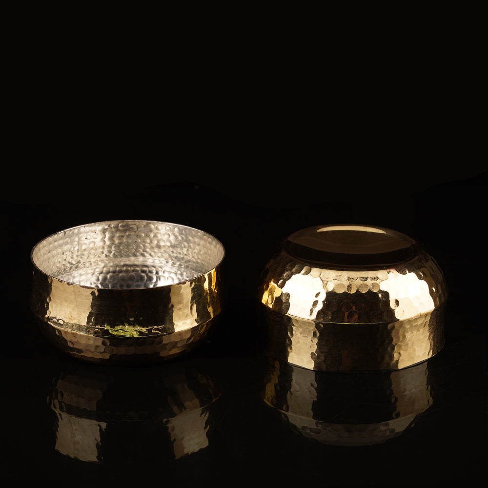 Hookka Katori Gold Kalai Set of 2