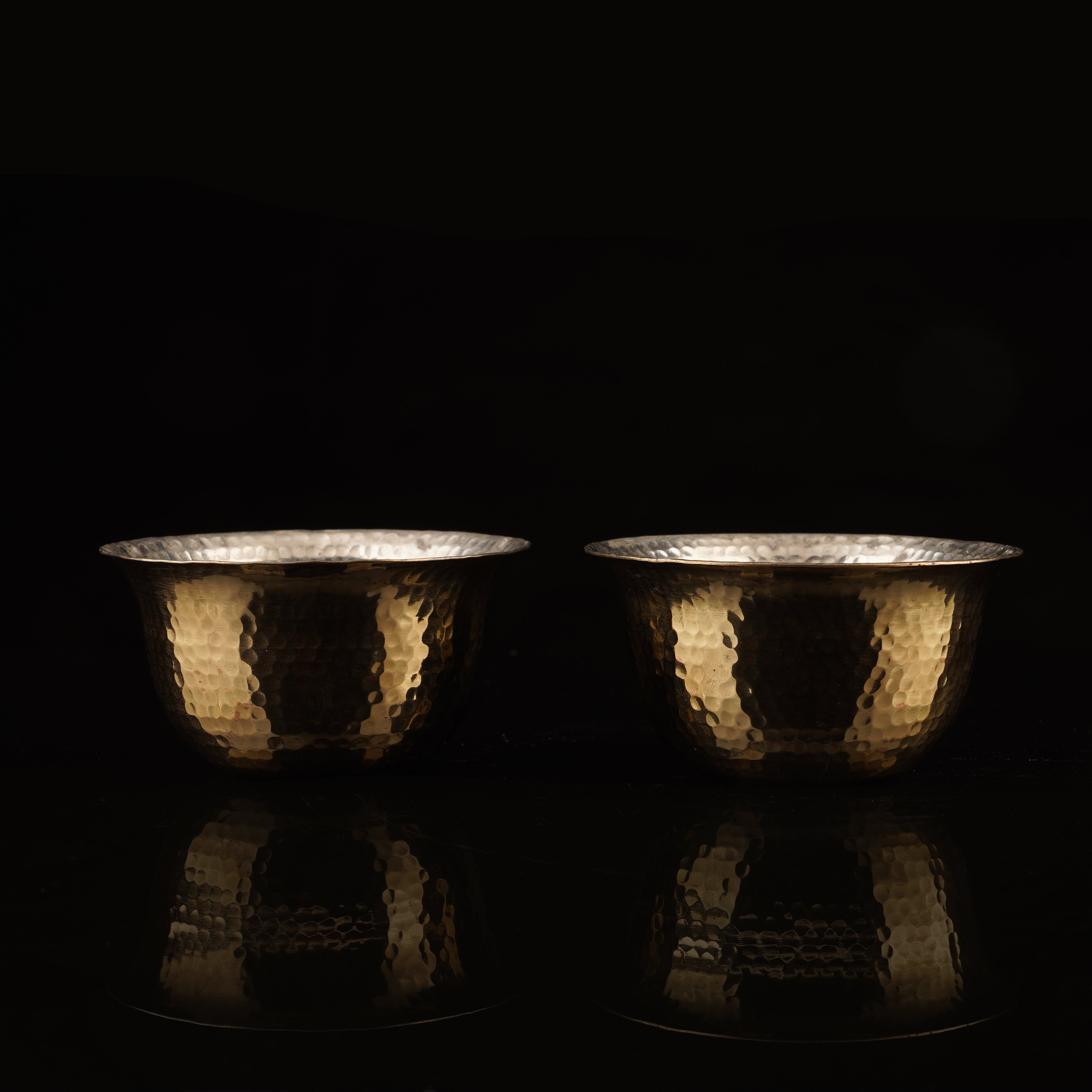 Hookka Katori Gold Kalai Set of 2