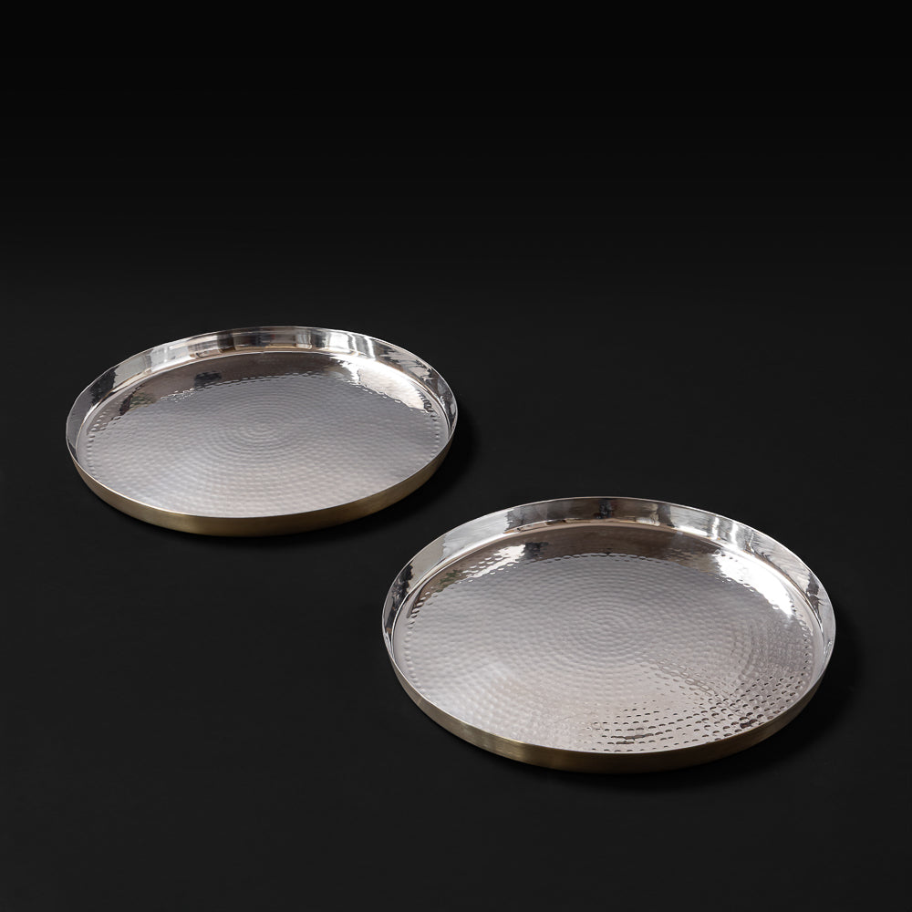 Hookka Thaali Chaandi 10'' Set of 2