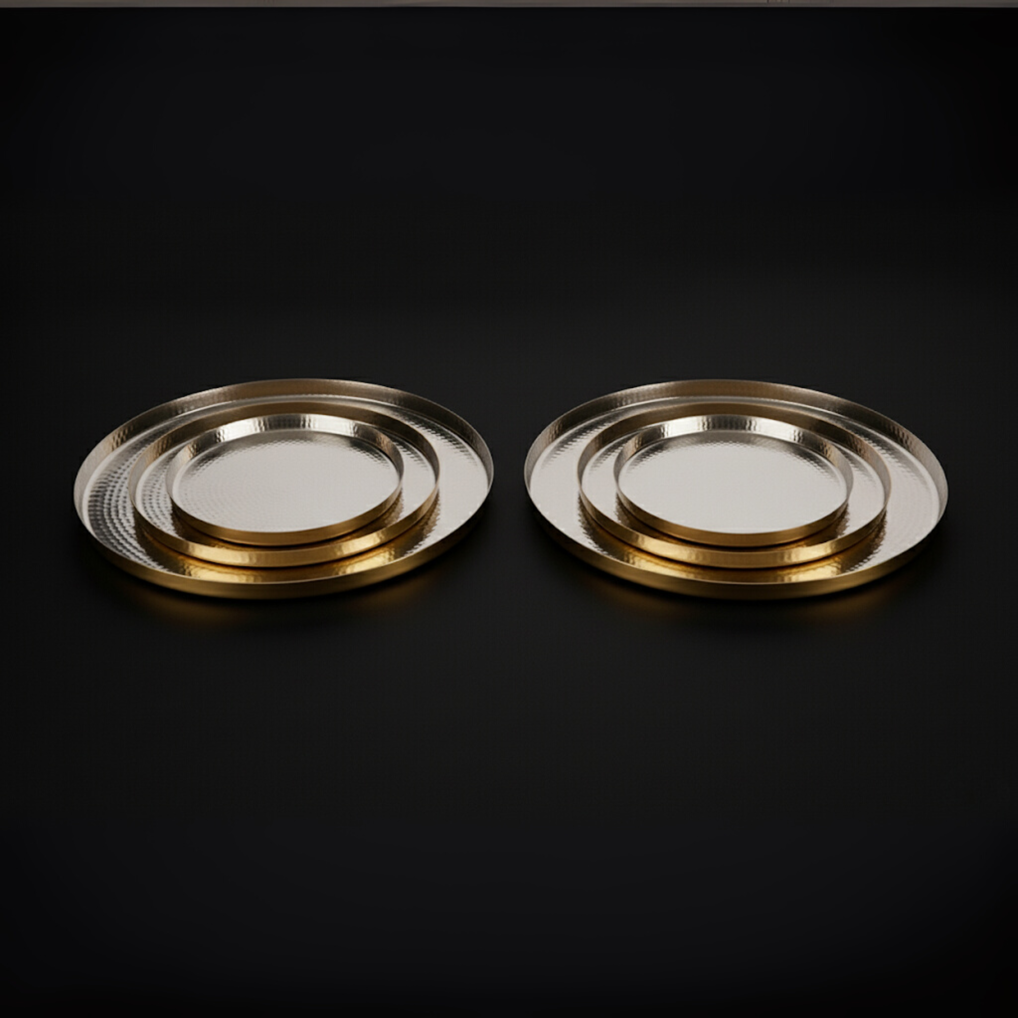 Hookka Thaali Gold Kalai Set of 2