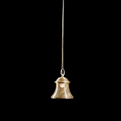 Wire Bell Lamp Gold