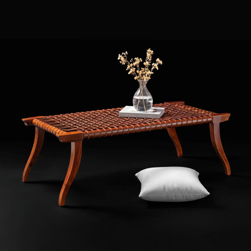 Leather Strap Bench