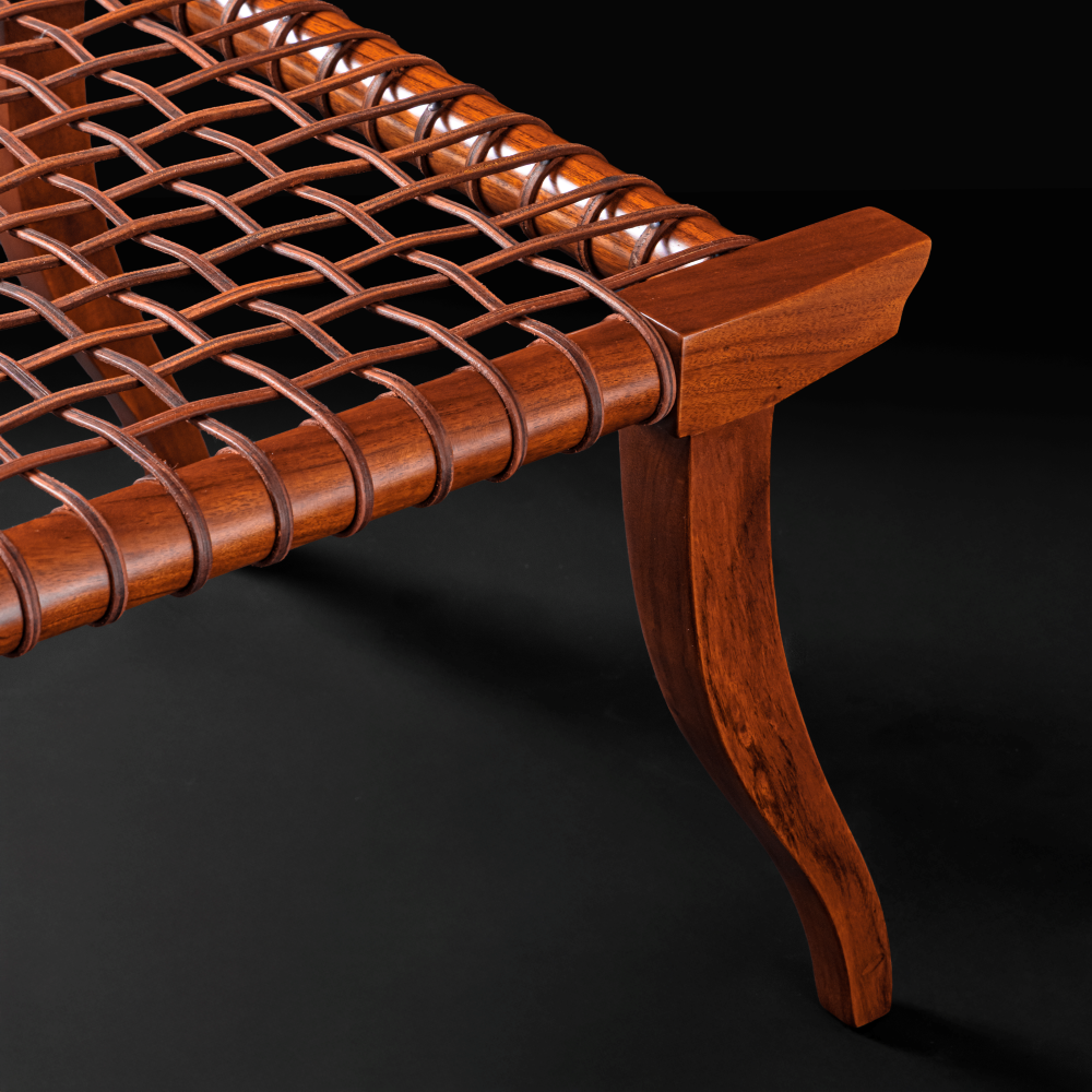 Leather Strap Bench
