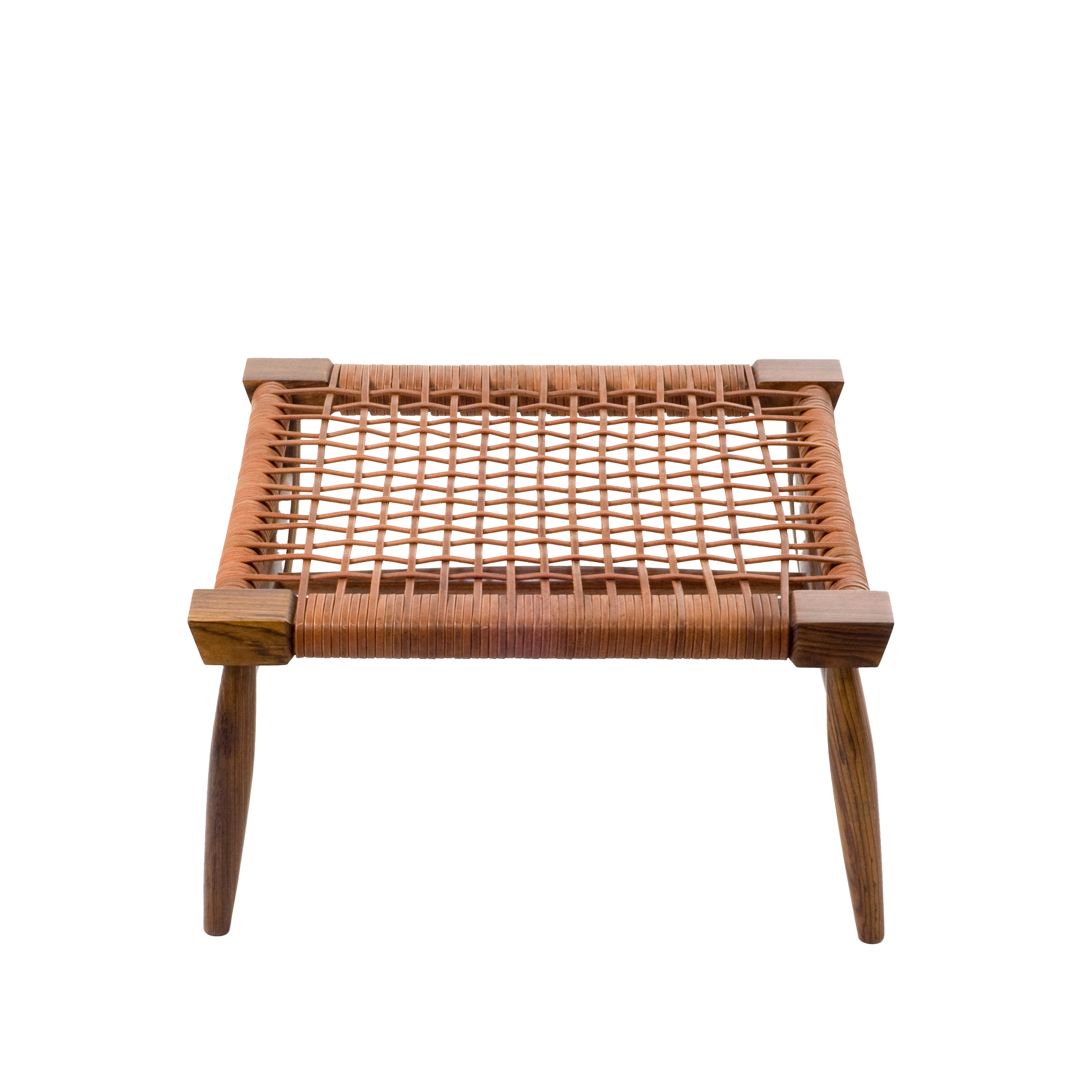 Leather Strap Foot Stool